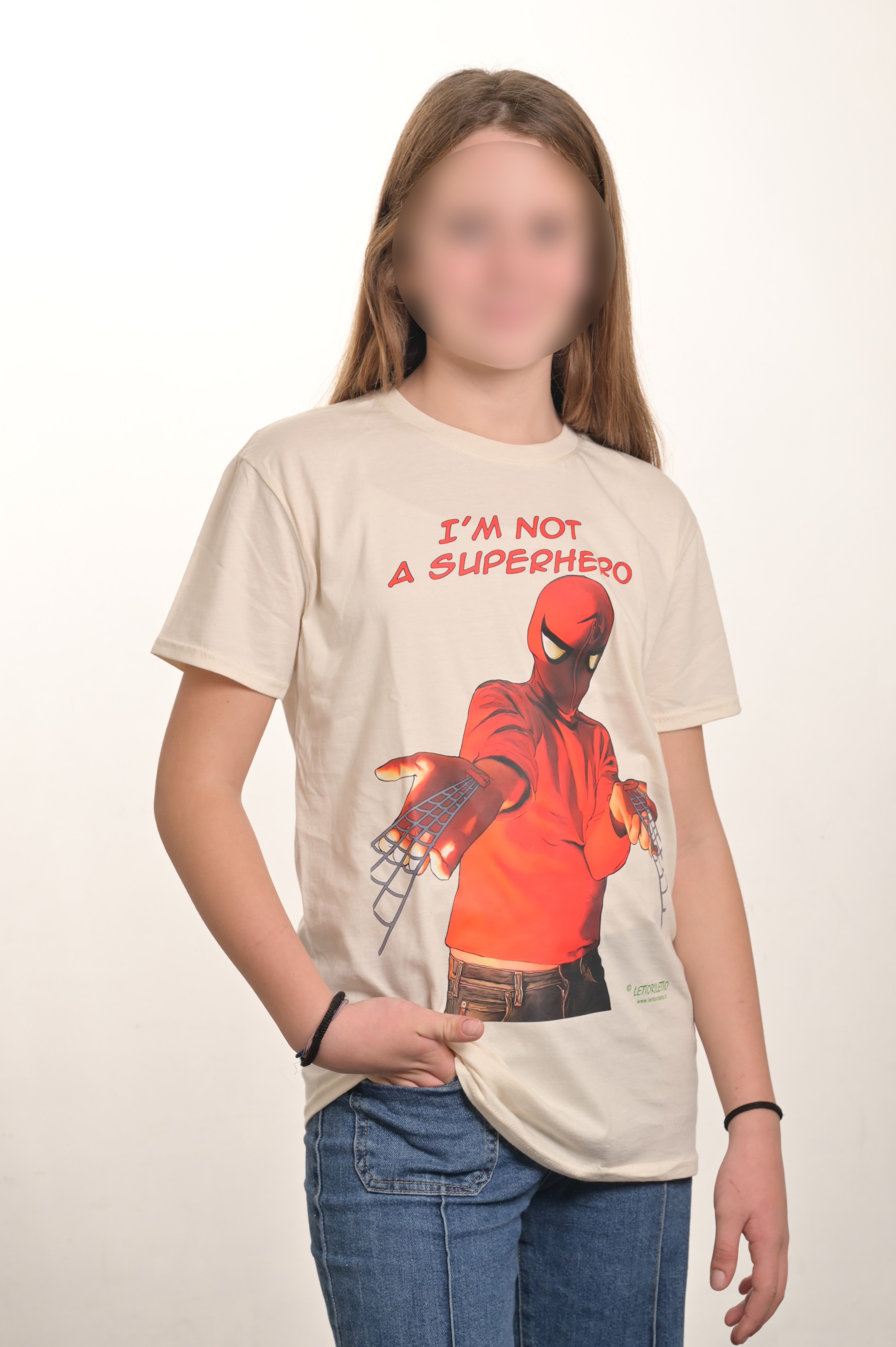 Maglietta T-shirt manica corta I'M NOT A SUPERHERO - Non sono l'Uomo Ragno - Imagen 5 de 6