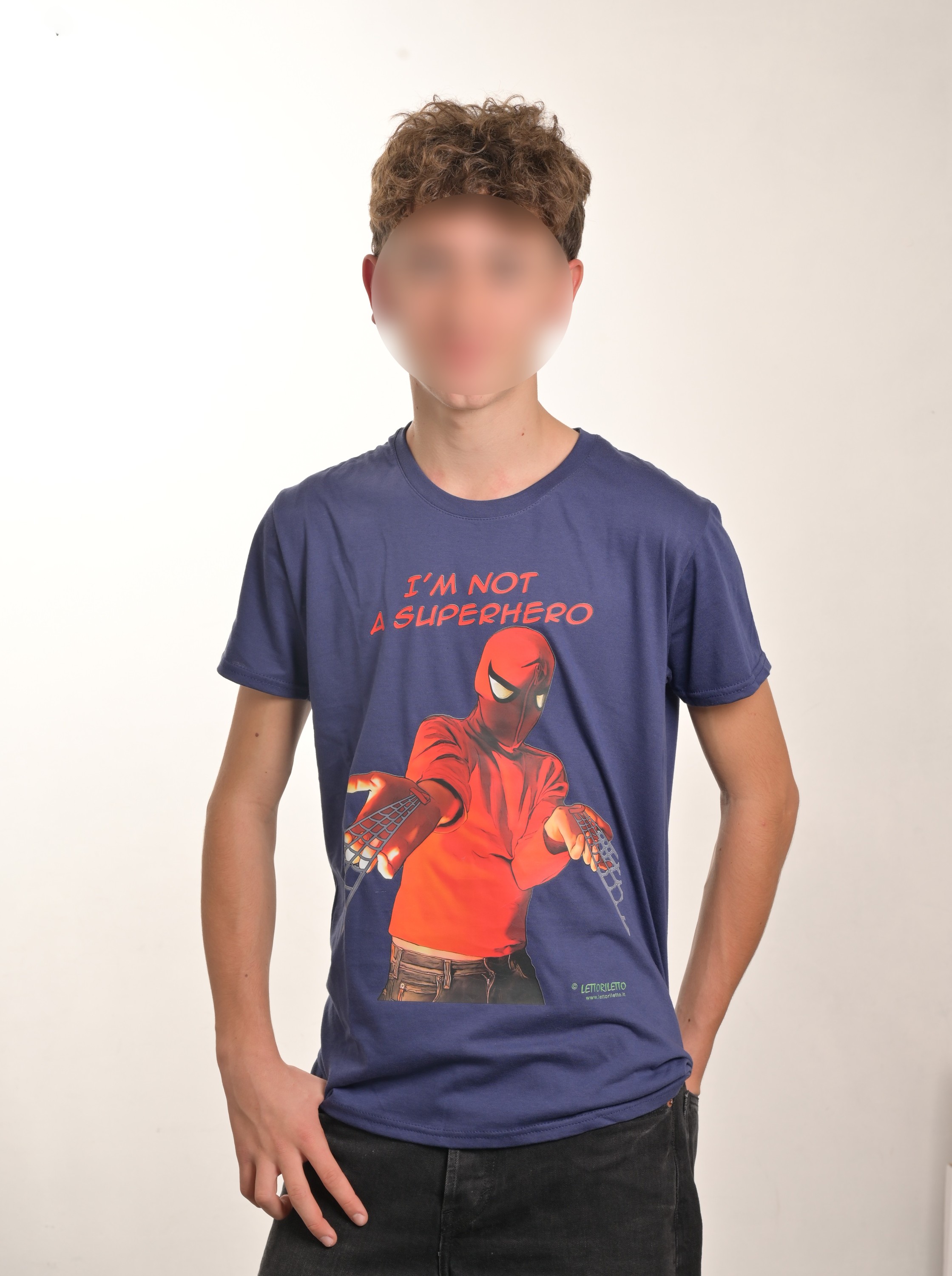 Maglietta T-shirt manica corta I'M NOT A SUPERHERO - Non sono l'Uomo Ragno - Imagen 4 de 6