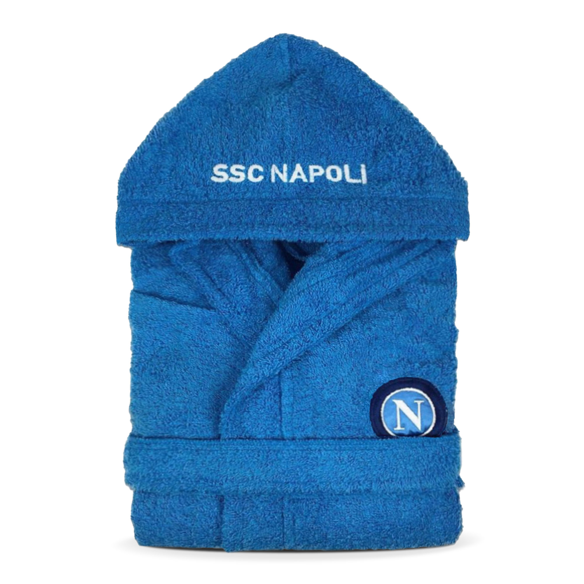 Accappatoio Spugna Bambino SSC Napoli Ufficiale Idea Regalo Calcio 100% Cotone - Picture 2 of 2
