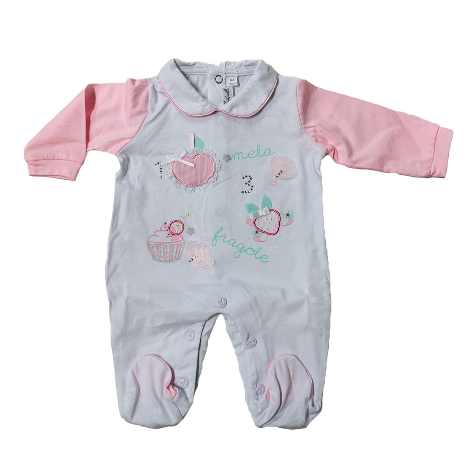 Tutina body neonato in jersey cotone Nazareno Gabrielli tuta body bimba 2591 - Imagen 4 de 7
