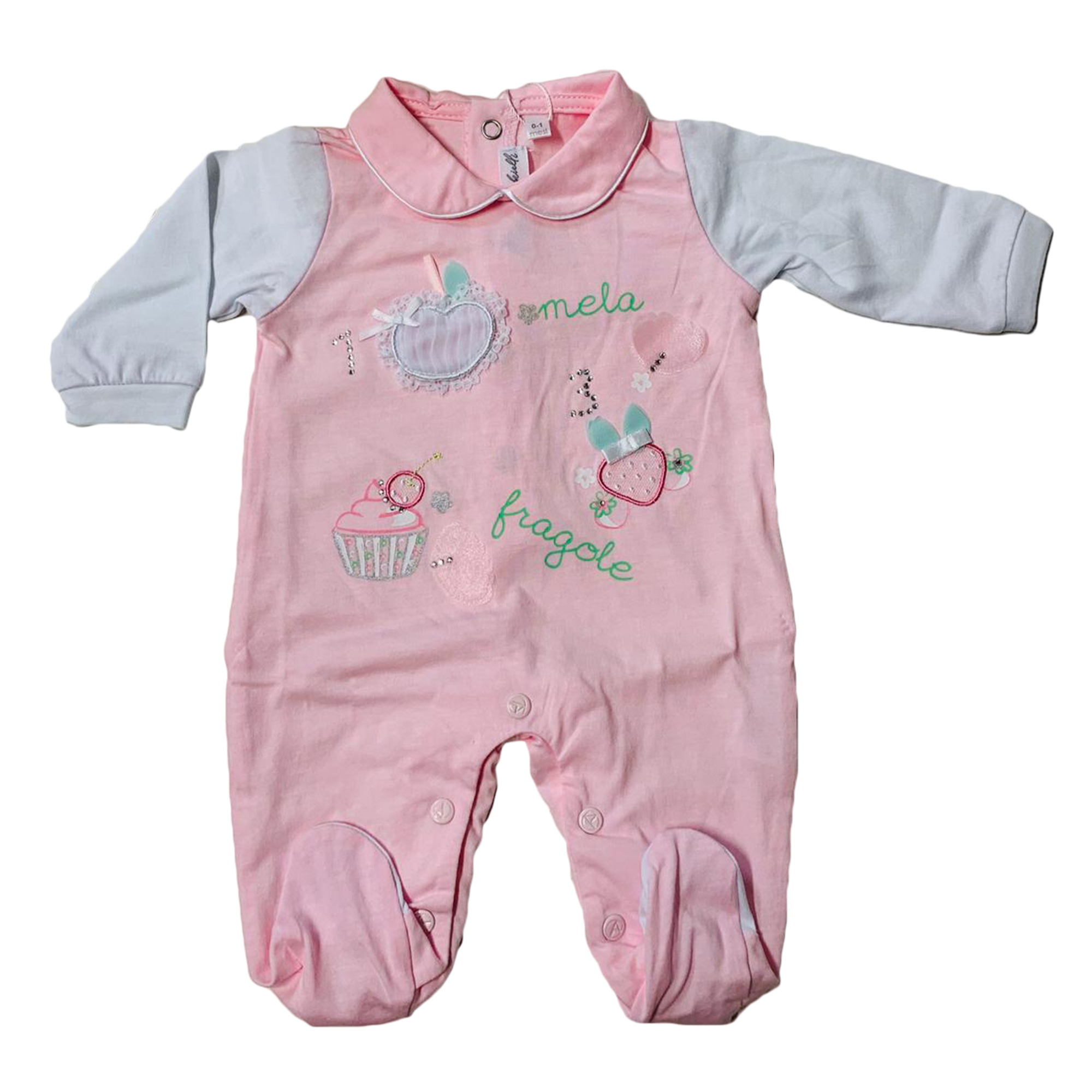 Tutina body neonato in jersey cotone Nazareno Gabrielli tuta body bimba 2591 - Imagen 6 de 7