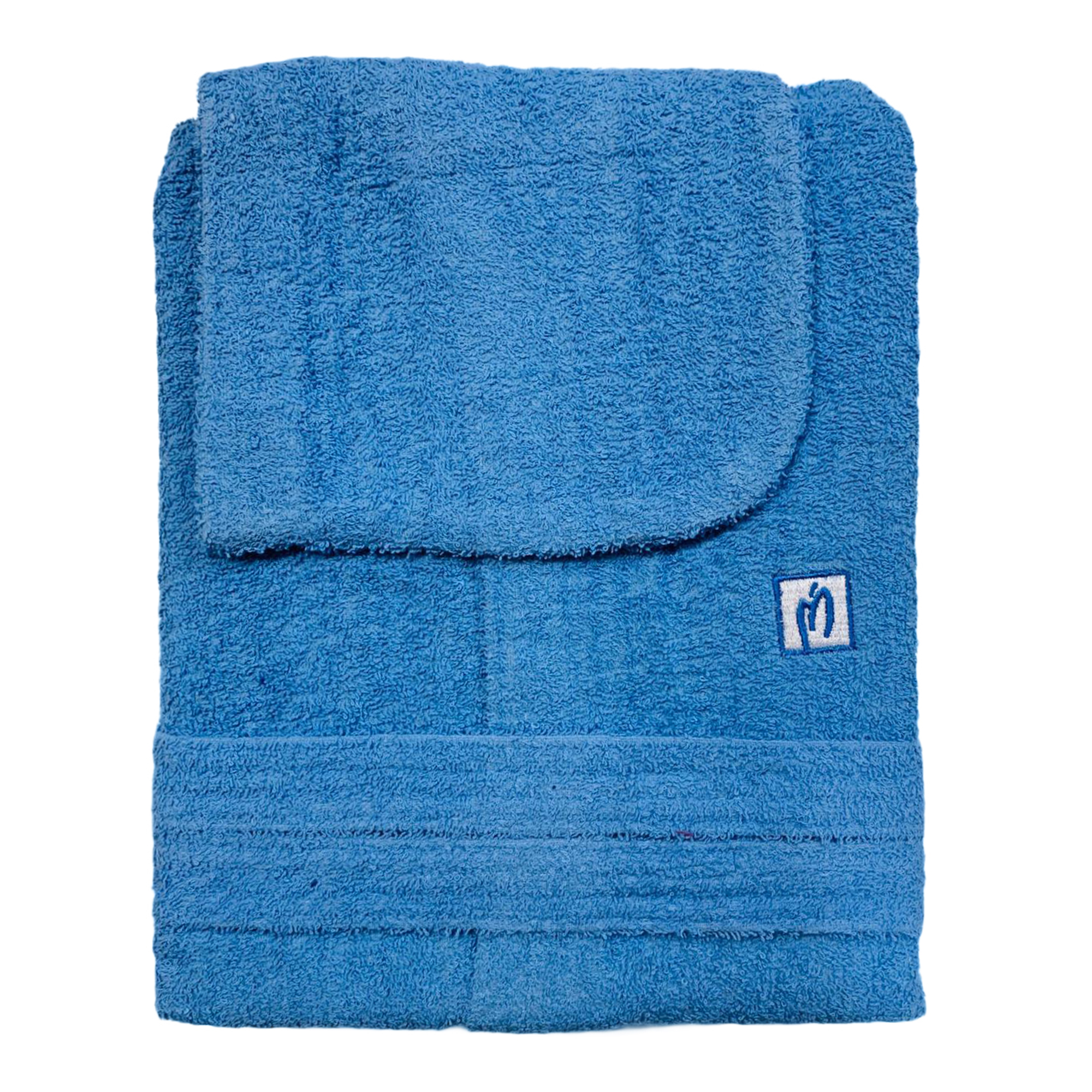 Marta Marzotto Baumwollfrottee Bademantel Herren Damen mit Kapuze 2665 - Bild 2 von 12