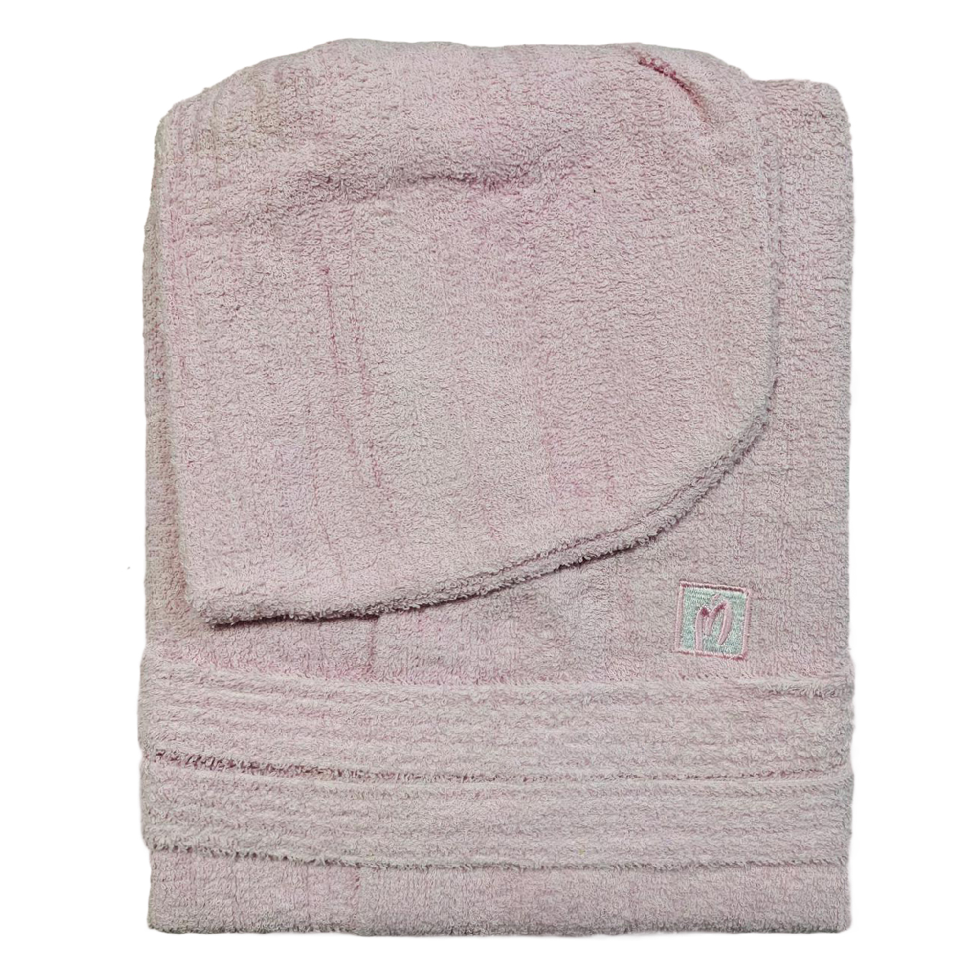 Marta Marzotto Baumwollfrottee Bademantel Herren Damen mit Kapuze 2665 - Bild 10 von 12