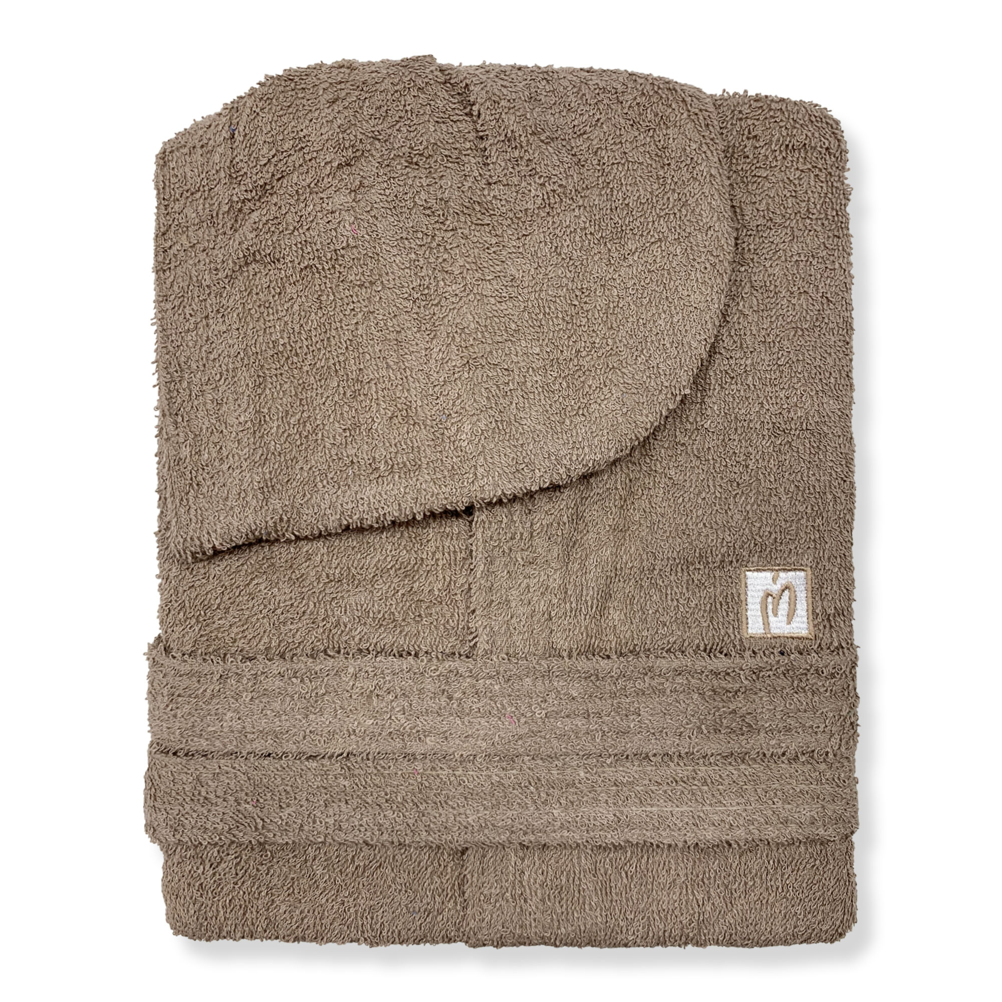 Marta Marzotto Baumwollfrottee Bademantel Herren Damen mit Kapuze 2665 - Bild 11 von 12