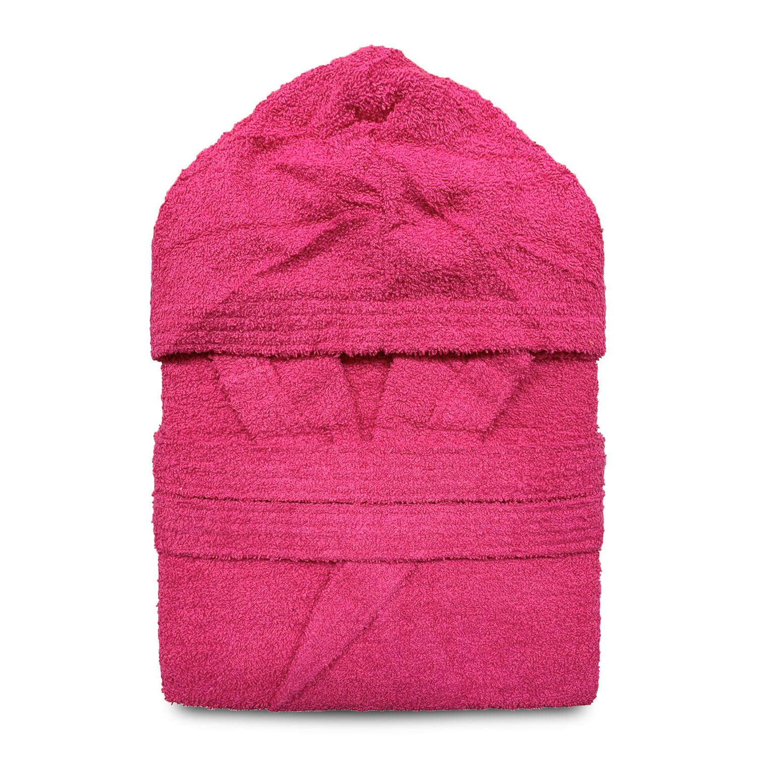Accappatoio taglie forti in spugna di cotone unisex con cappuccio oversize 2691 - Picture 5 of 10