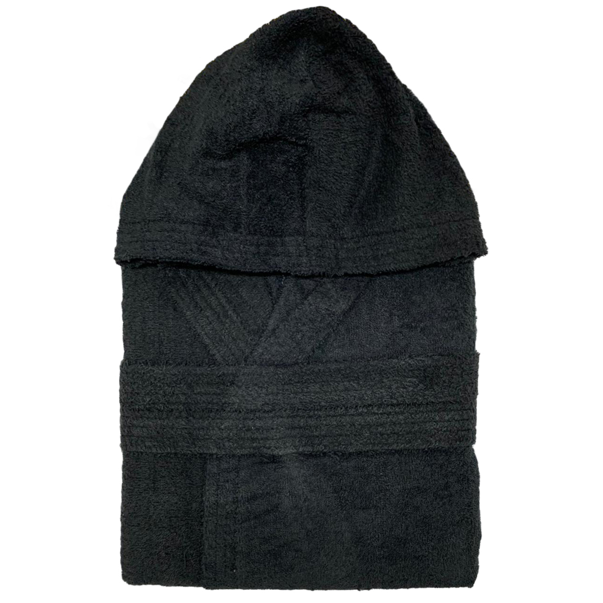Accappatoio taglie forti in spugna di cotone unisex con cappuccio oversize 2691 - Picture 8 of 10