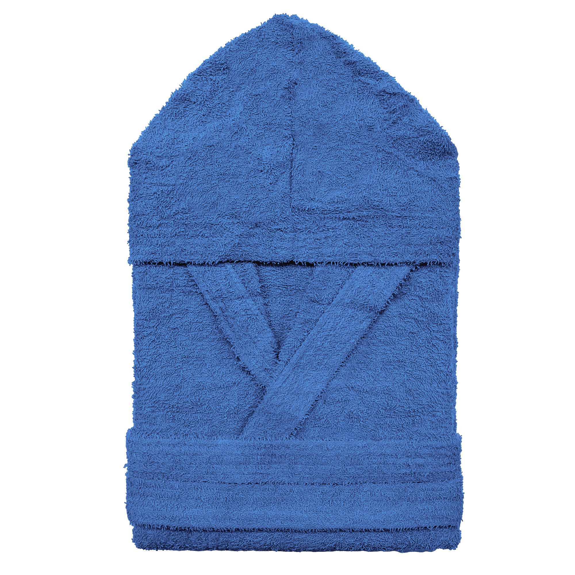 Accappatoio taglie forti in spugna di cotone unisex con cappuccio oversize 2691 - Picture 9 of 10