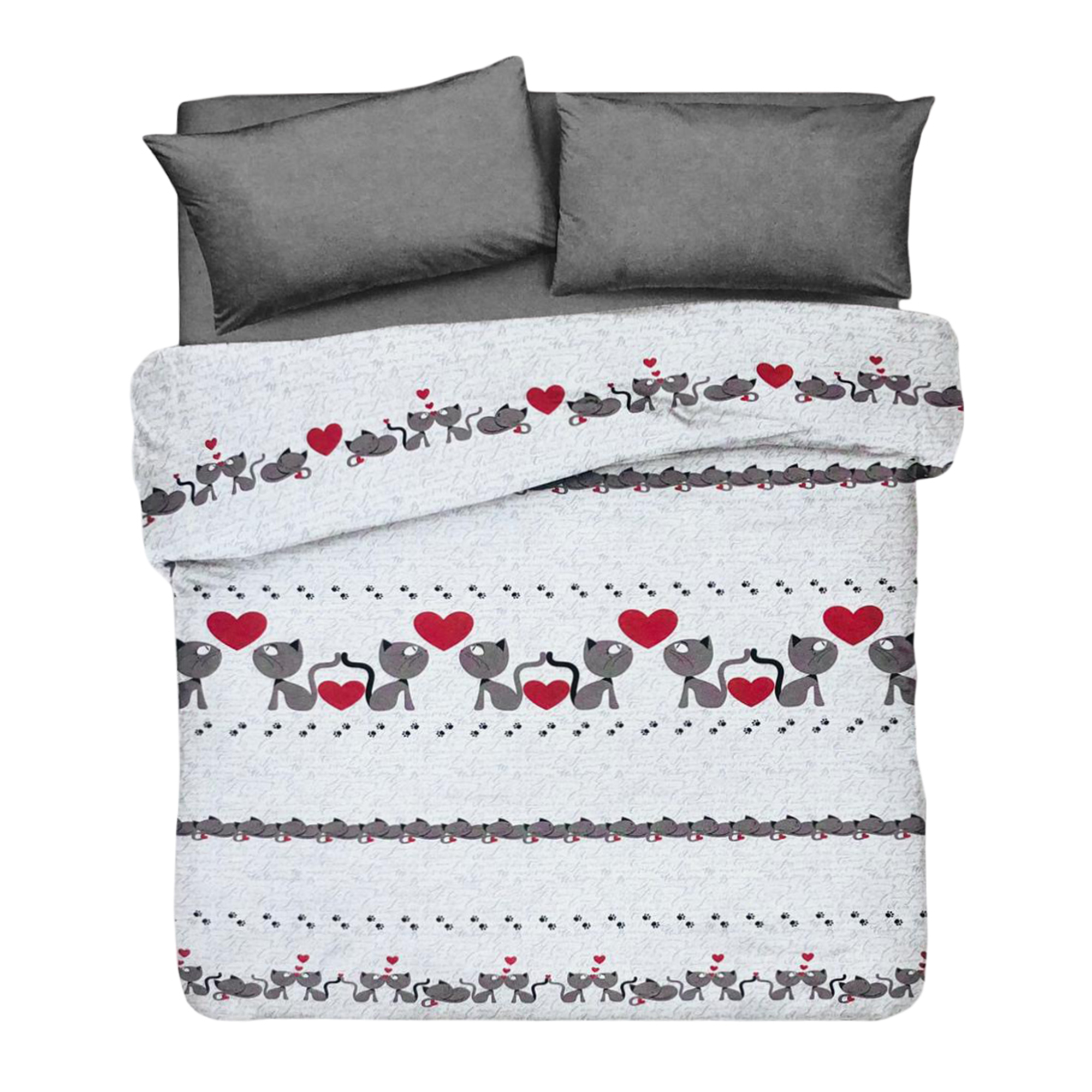 Copriletto per letto matrimoniale in jacquard Pensieri Delicati dis gattini 2922 - Picture 4 of 8