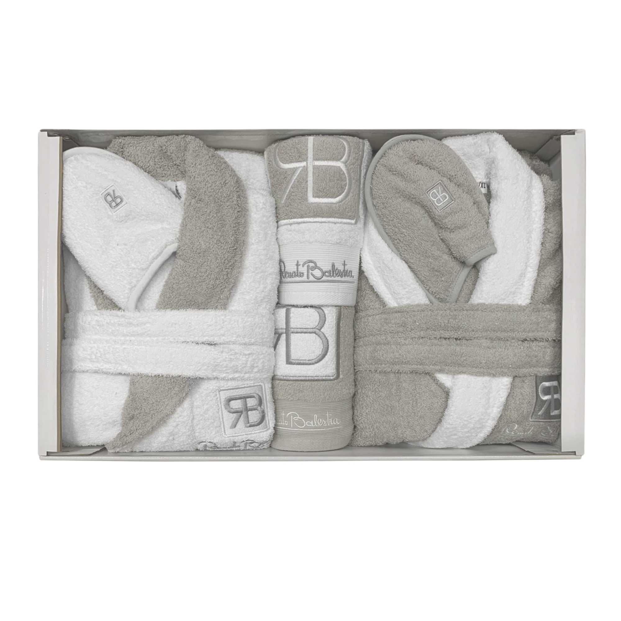 Completo bagno asciugamani accappatoi set uomo donna Renato Balestra 3294 - Foto 2 di 3