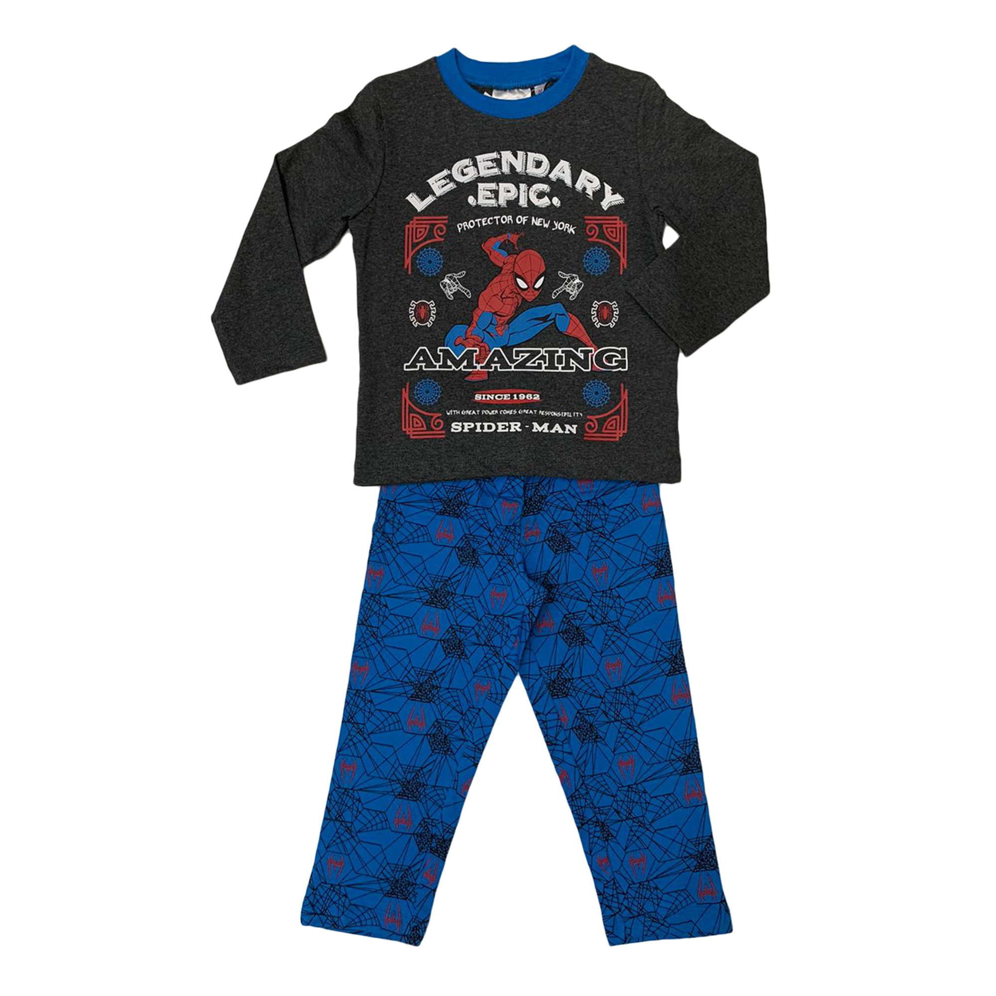 Pigiama ufficiale Marvel Spiderman maniche lunghe bambino 3316 - Picture 3 of 3