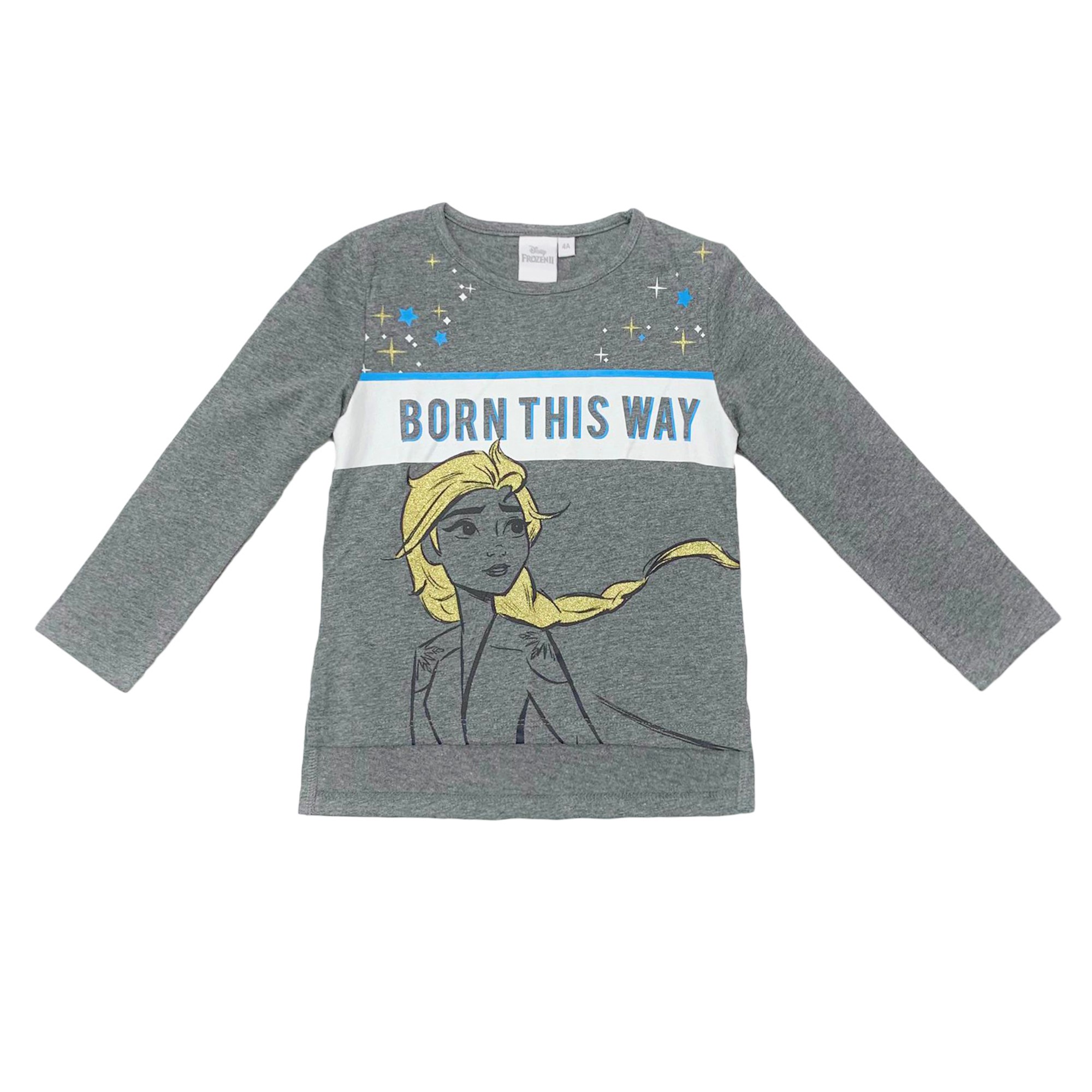 Official Disney Frozen Elsa Girls Long Sleeve T-Shirt Original 3324 - Picture 4 of 4
