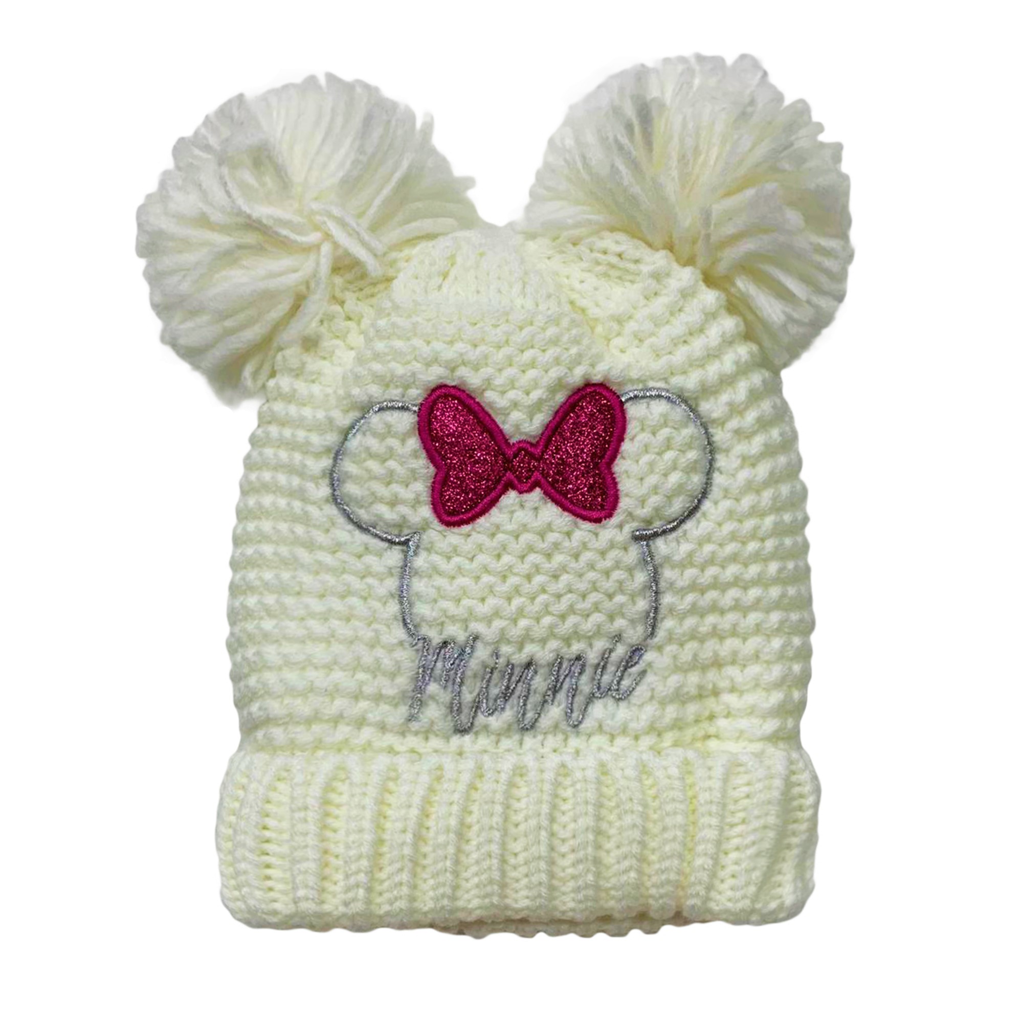 Cappello invernale Disney Baby Minnie Pon Pon e ricamo cappellino bambina 3402 - Picture 2 of 3