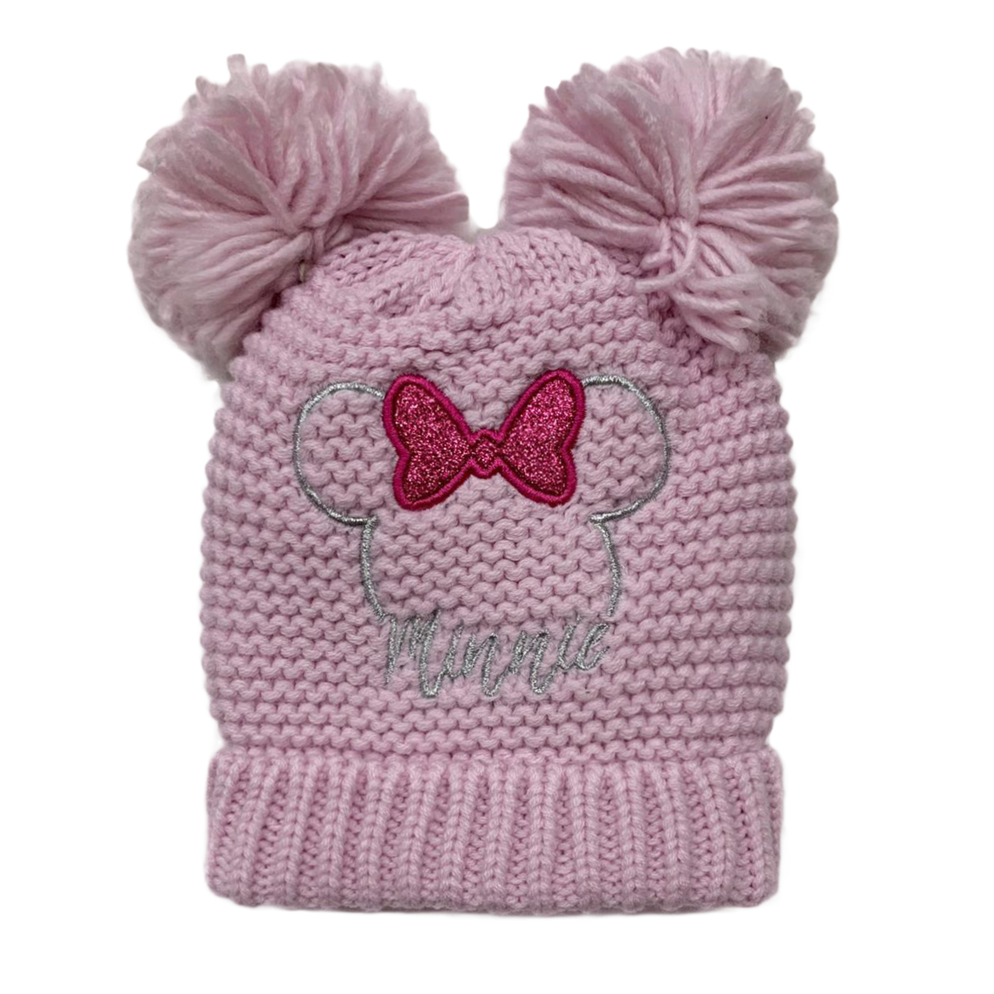Cappello invernale Disney Baby Minnie Pon Pon e ricamo cappellino bambina 3402 - Picture 3 of 3