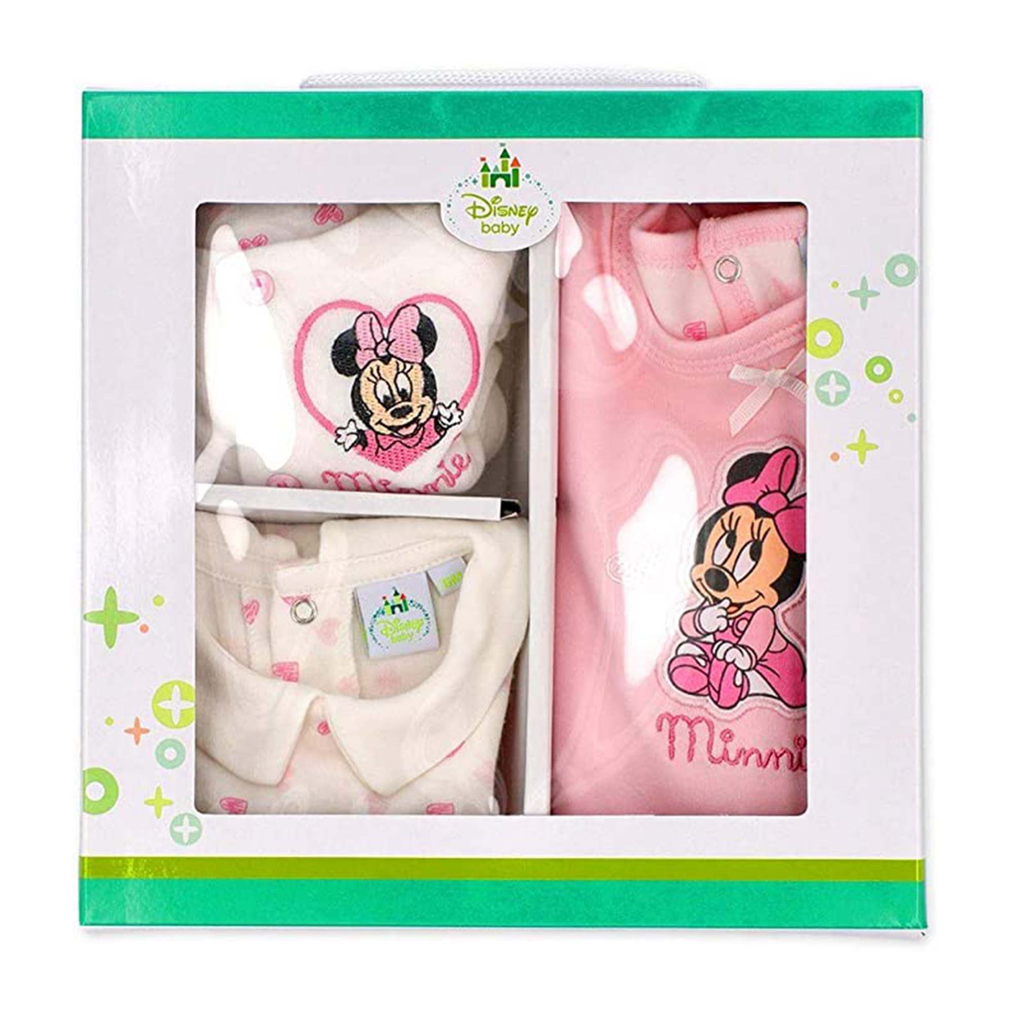 Set 3 pezzi tutina pagliaccetto body e giacchino Disney Minnie neonata 3428 - Picture 23 of 23