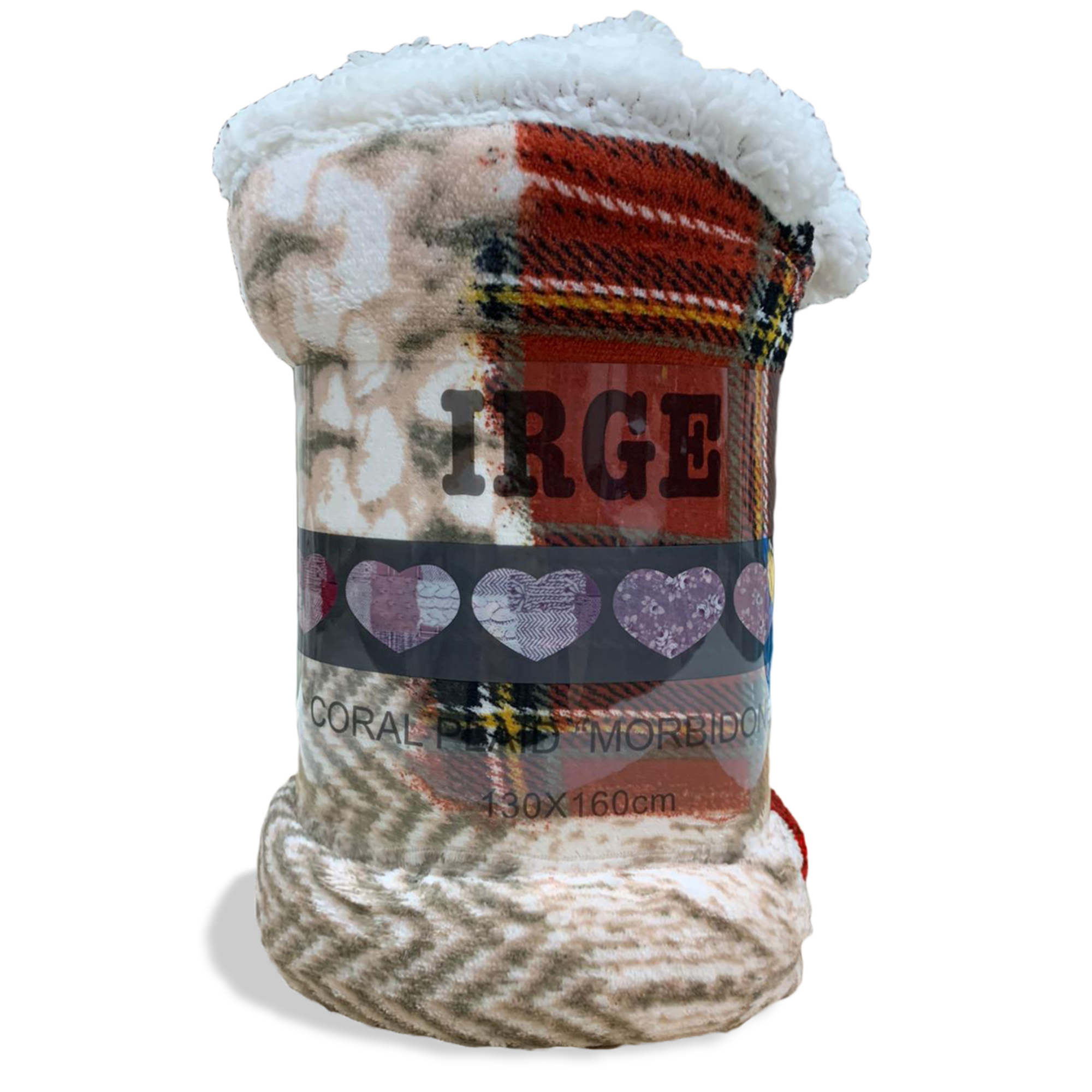Plaid coperta con ricciolino microfibra multifunzionale singolo 130x160 cm 3518 - Imagen 16 de 36