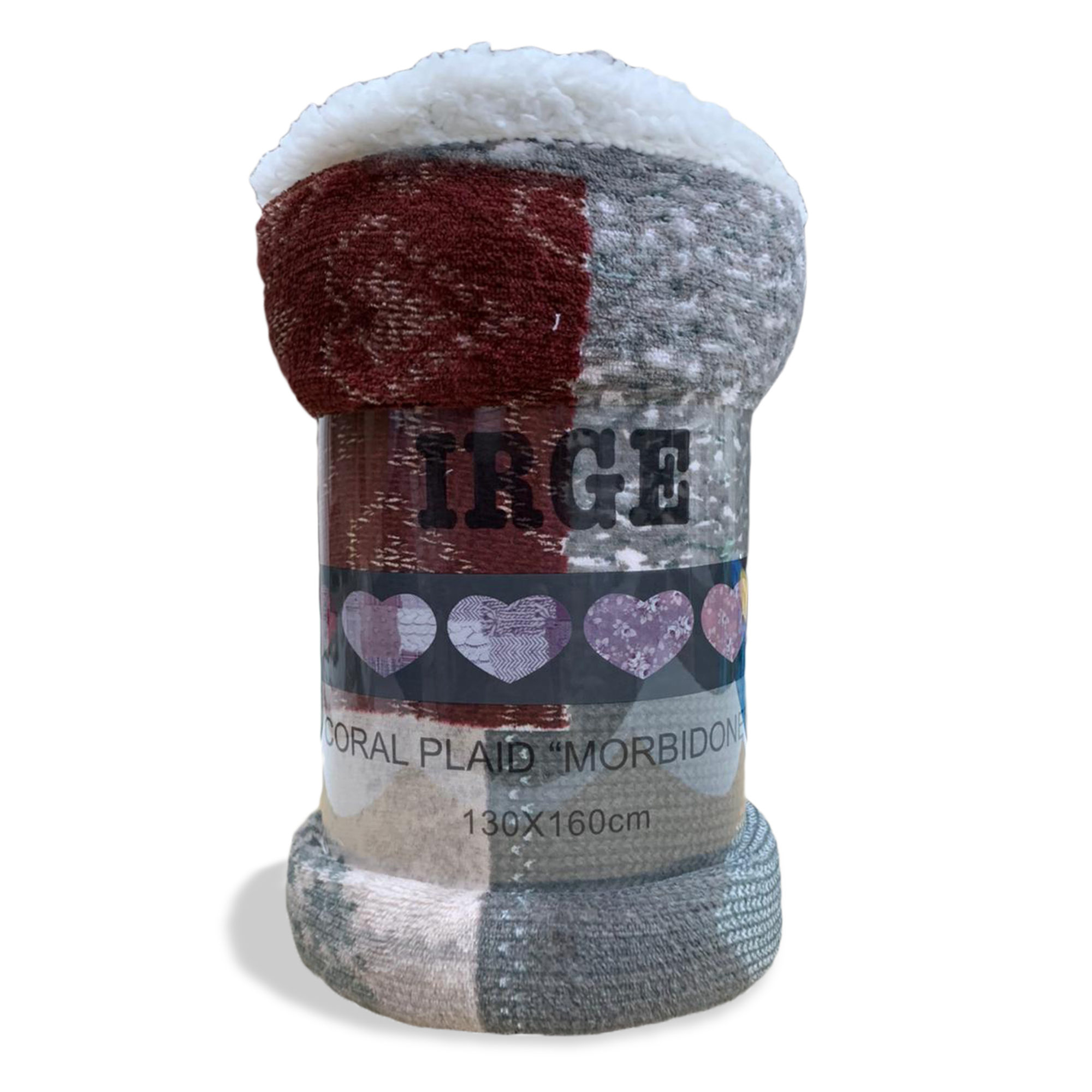 Plaid coperta con ricciolino microfibra multifunzionale singolo 130x160 cm 3518 - Imagen 34 de 36