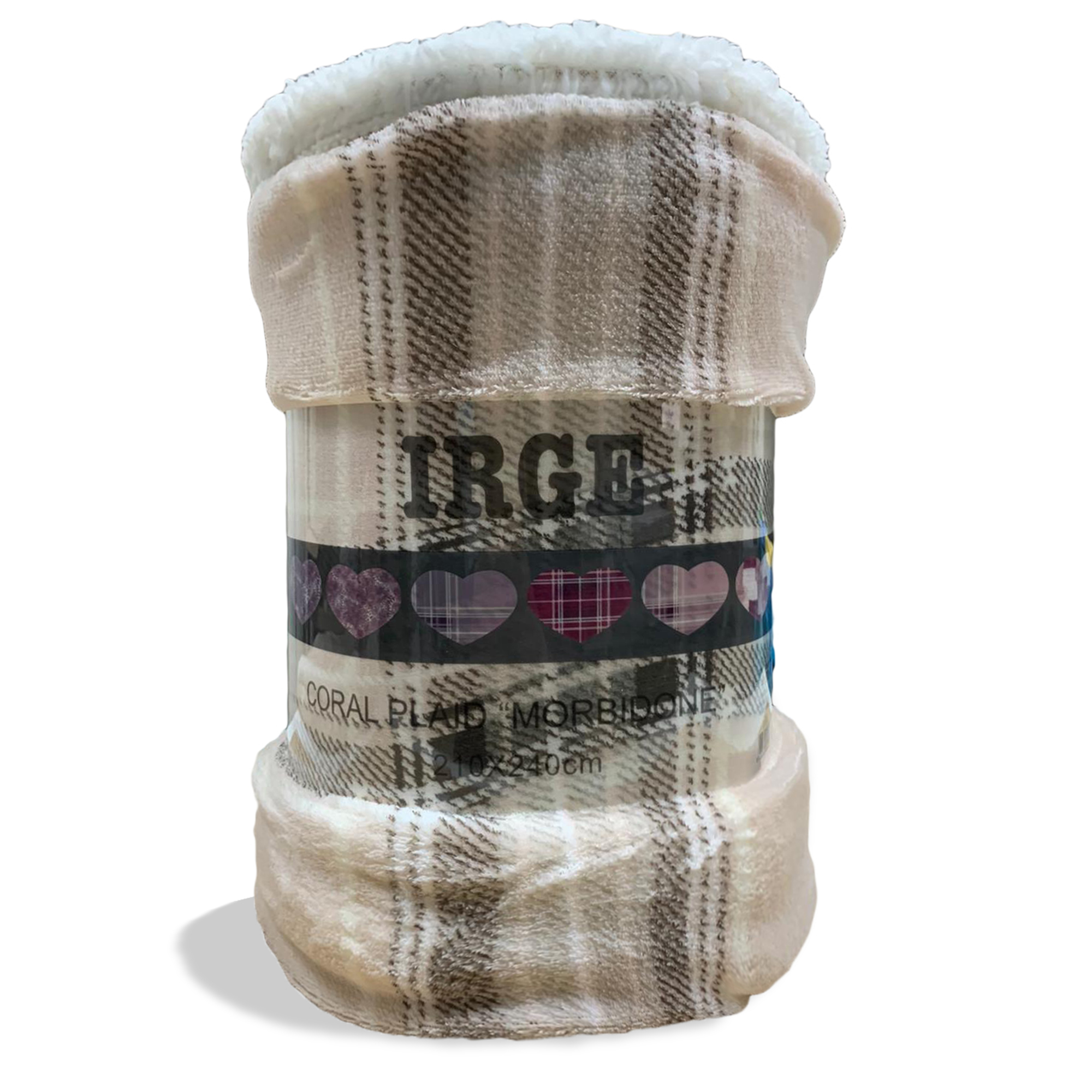 Plaid coperta Irge con ricciolino microfibra multifunzionale 160x210 cm 3519 - Imagen 16 de 36
