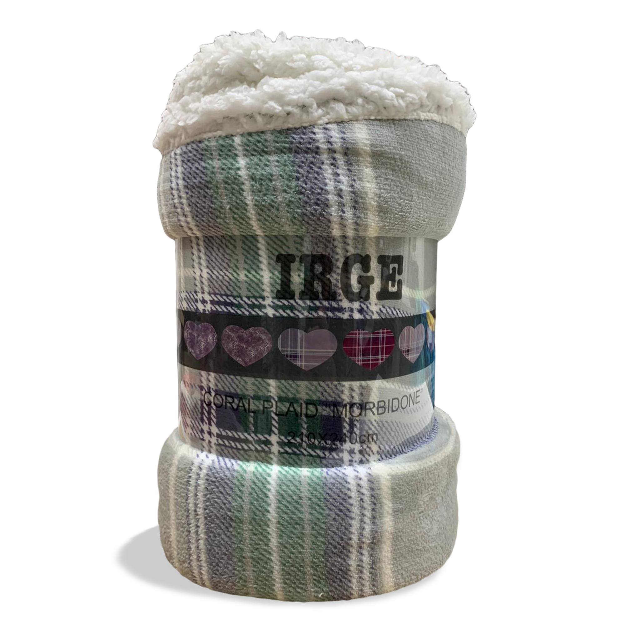 Plaid coperta Irge con ricciolino microfibra multifunzionale 160x210 cm 3519 - Imagen 20 de 36