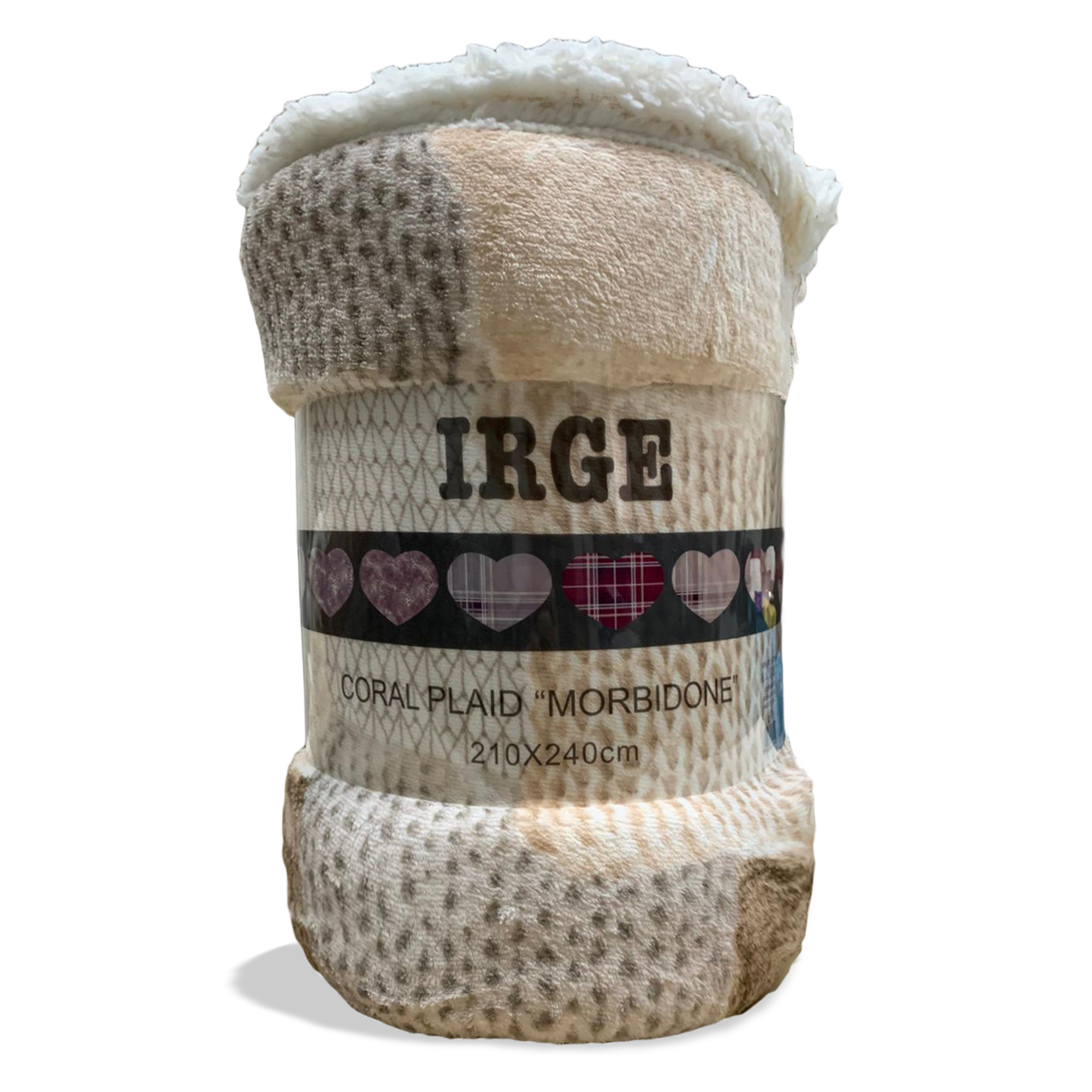 Plaid coperta Irge con ricciolino microfibra multifunzionale 160x210 cm 3519 - Imagen 24 de 36