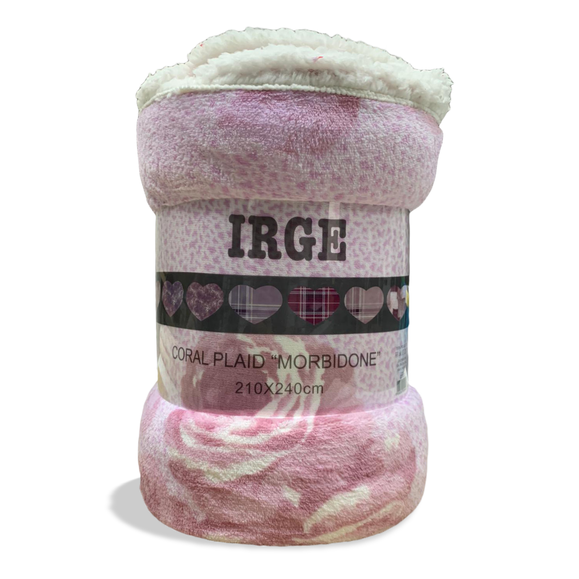 Plaid coperta Irge con ricciolino microfibra multifunzionale 160x210 cm 3519 - Imagen 28 de 36