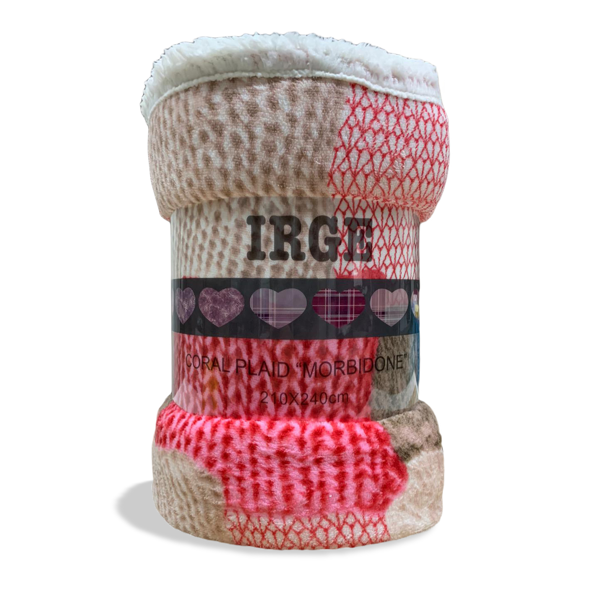 Plaid coperta Irge con ricciolino microfibra multifunzionale 160x210 cm 3519 - Imagen 32 de 36