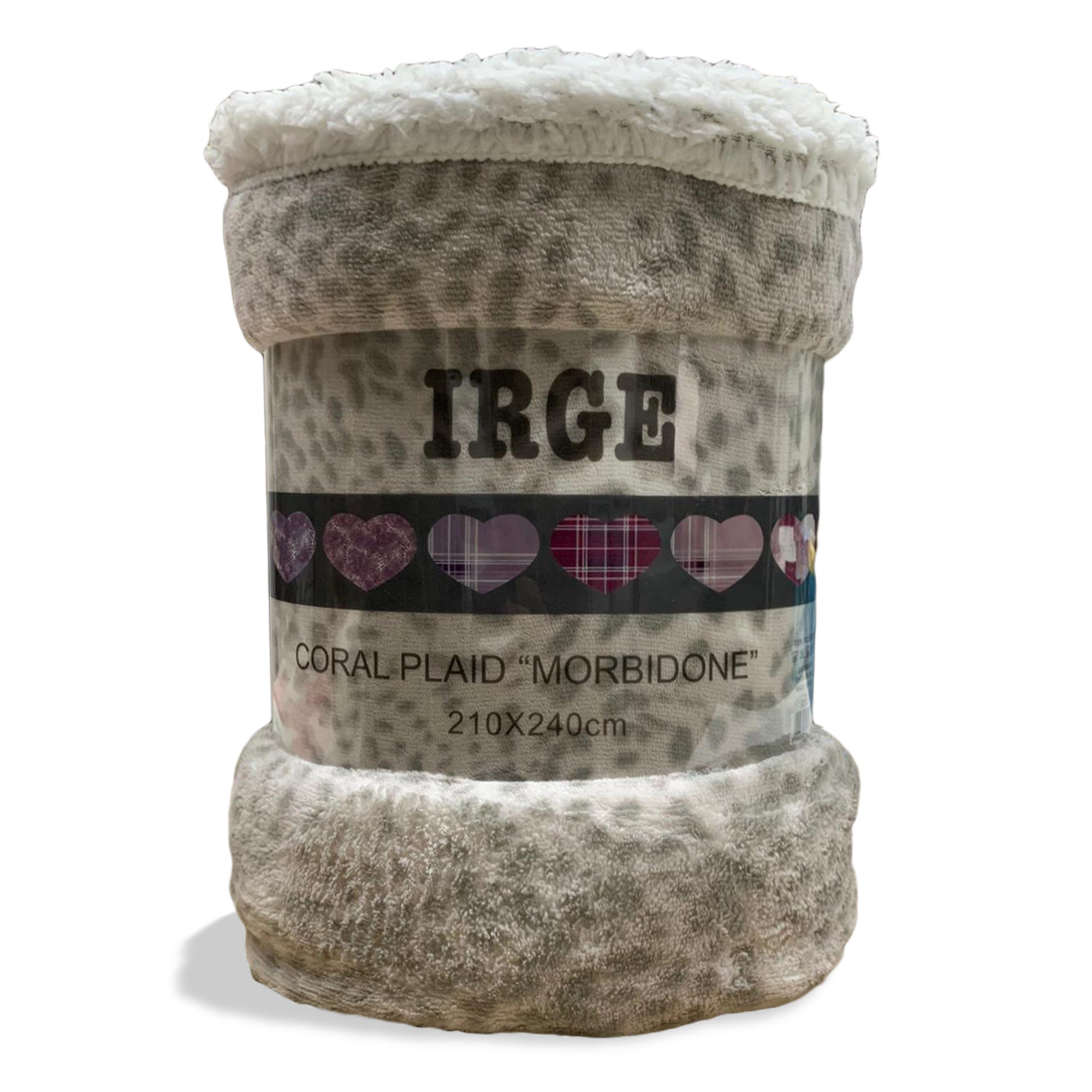 Plaid coperta Irge con ricciolino microfibra multifunzionale 160x210 cm 3519 - Imagen 34 de 36