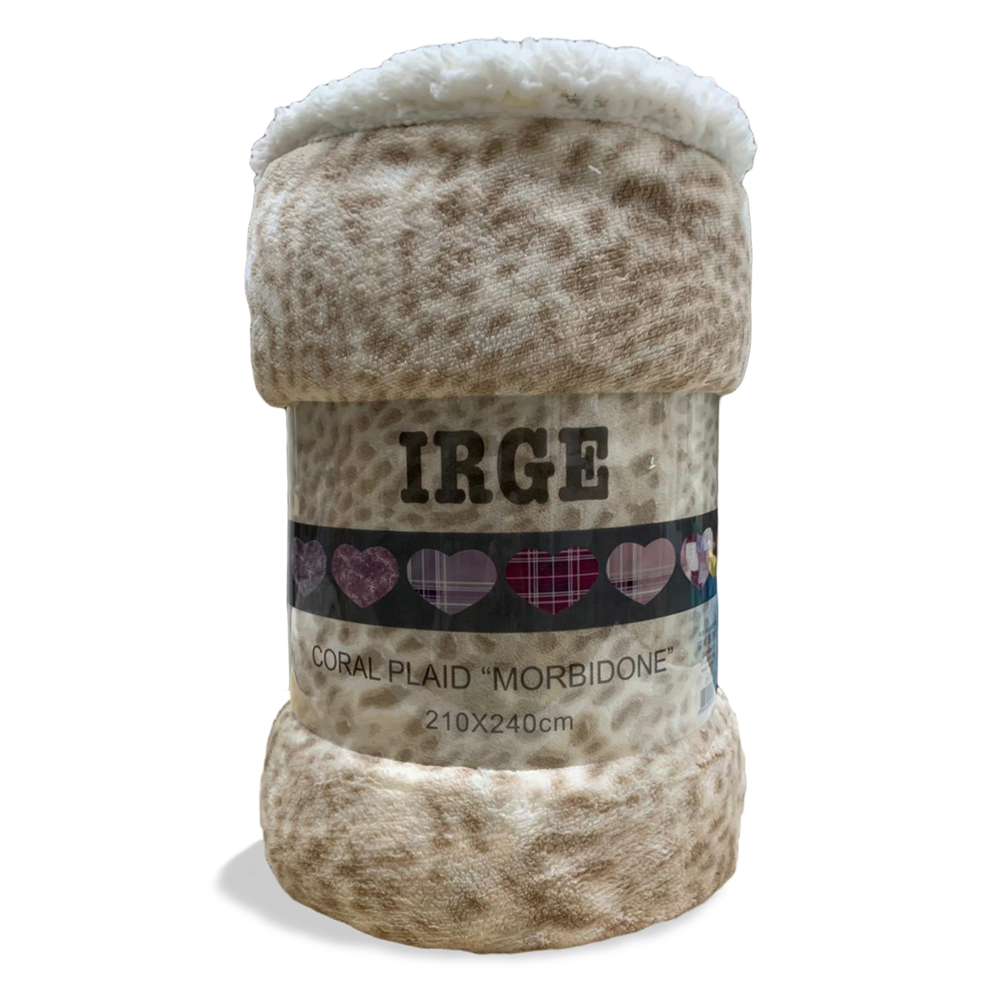 Plaid coperta Irge con ricciolino microfibra multifunzionale 160x210 cm 3519 - Imagen 36 de 36