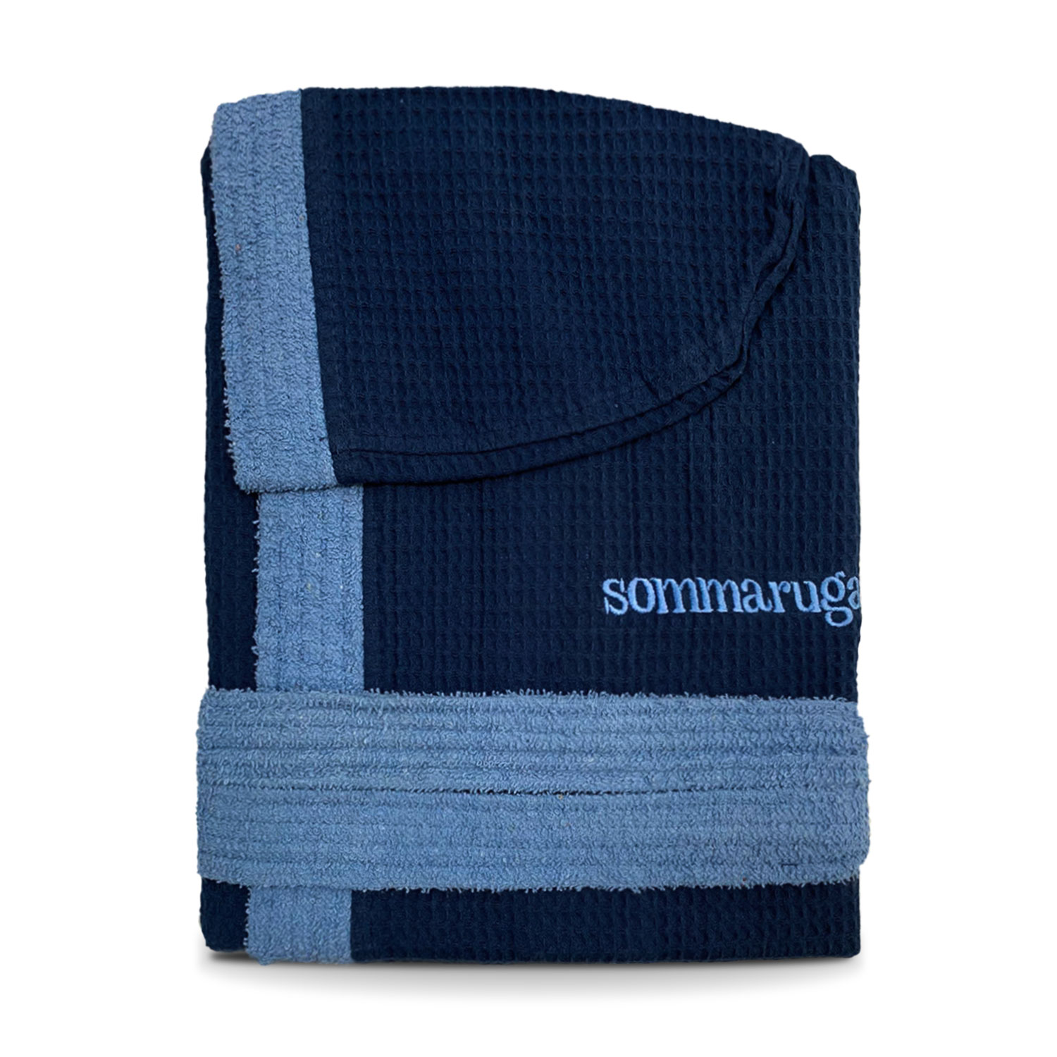 Accappatoio nido d'ape unisex uomo donna Sommaruga 350gr tasche e cappuccio 4219 - Picture 6 of 16