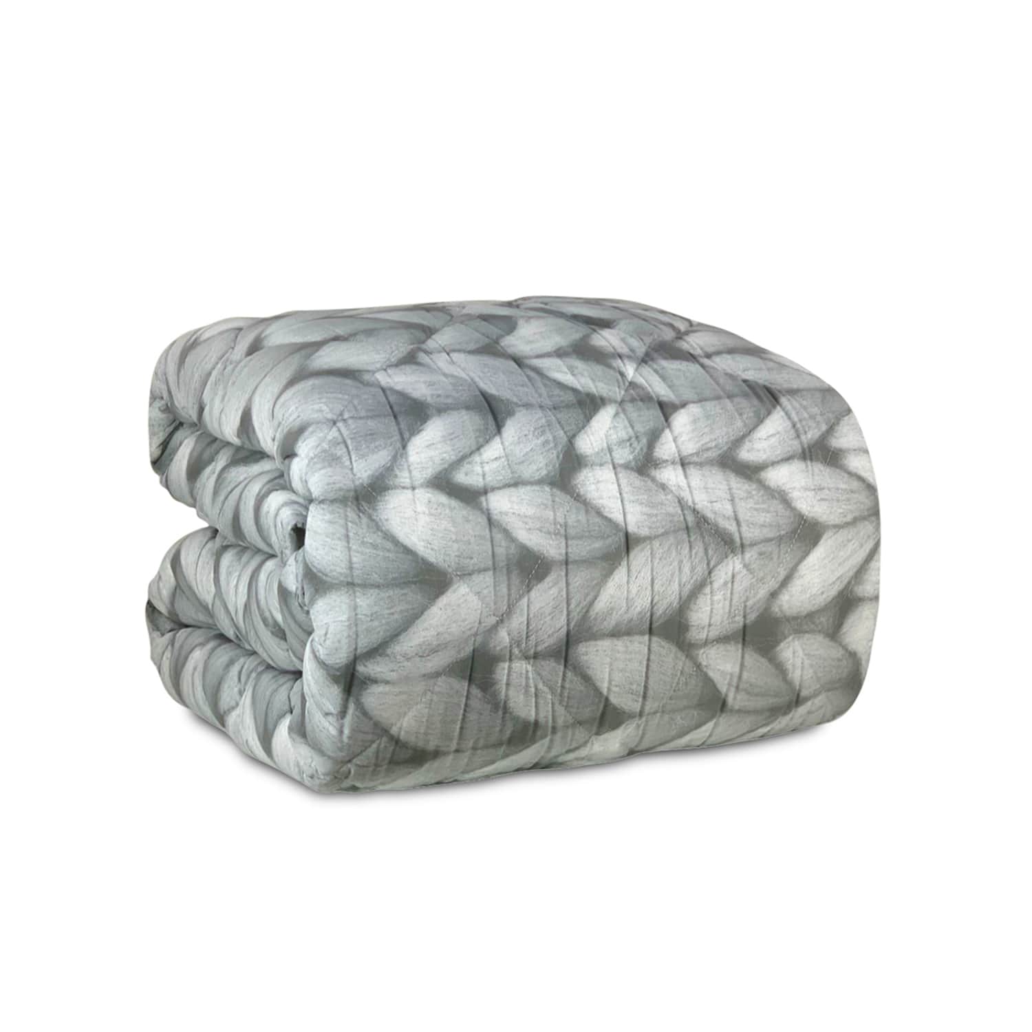 Trapunta singola in cotone Biancaluna piumone invernale Berna stampata 4456 - Imagen 5 de 8