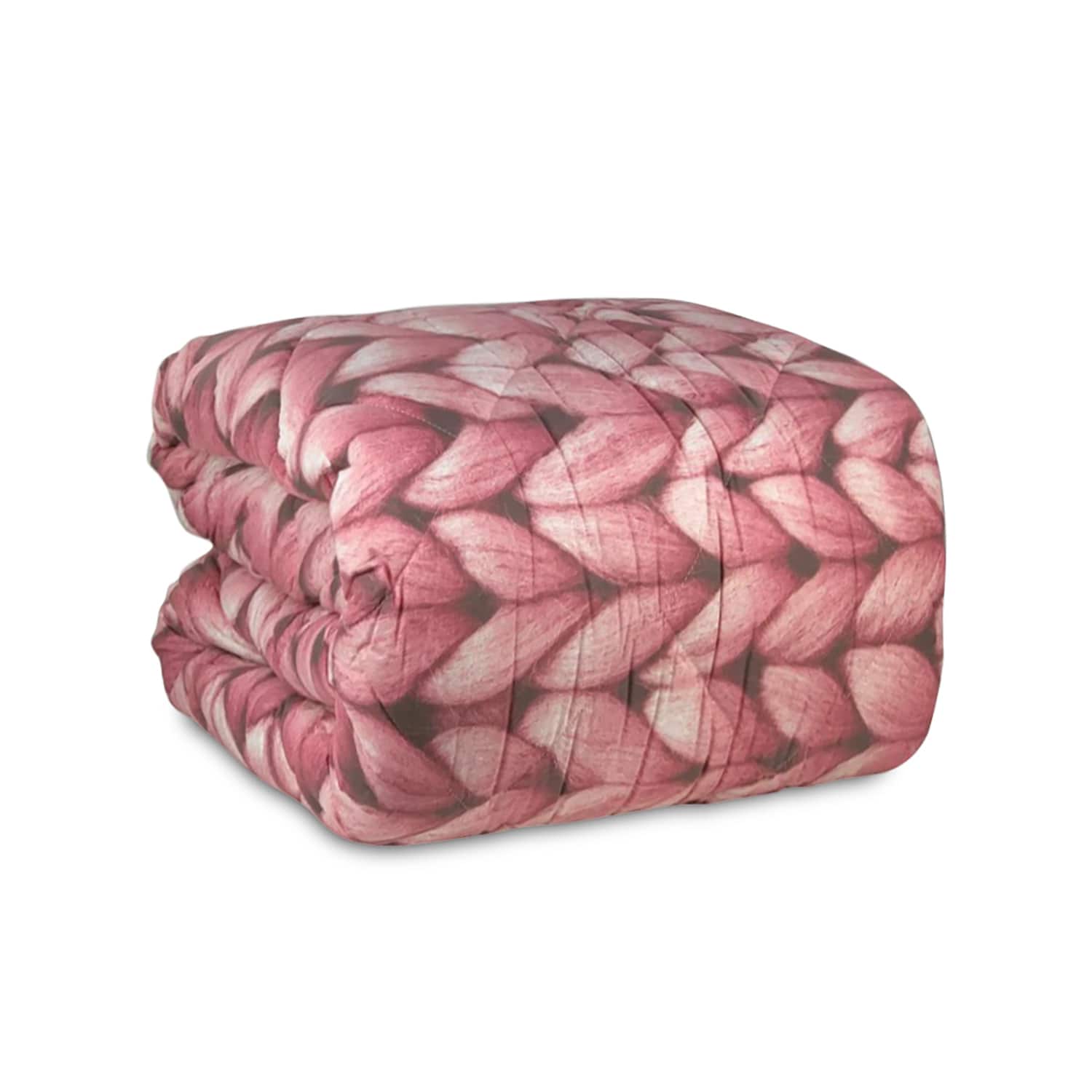 Trapunta singola in cotone Biancaluna piumone invernale Berna stampata 4456 - Imagen 7 de 8