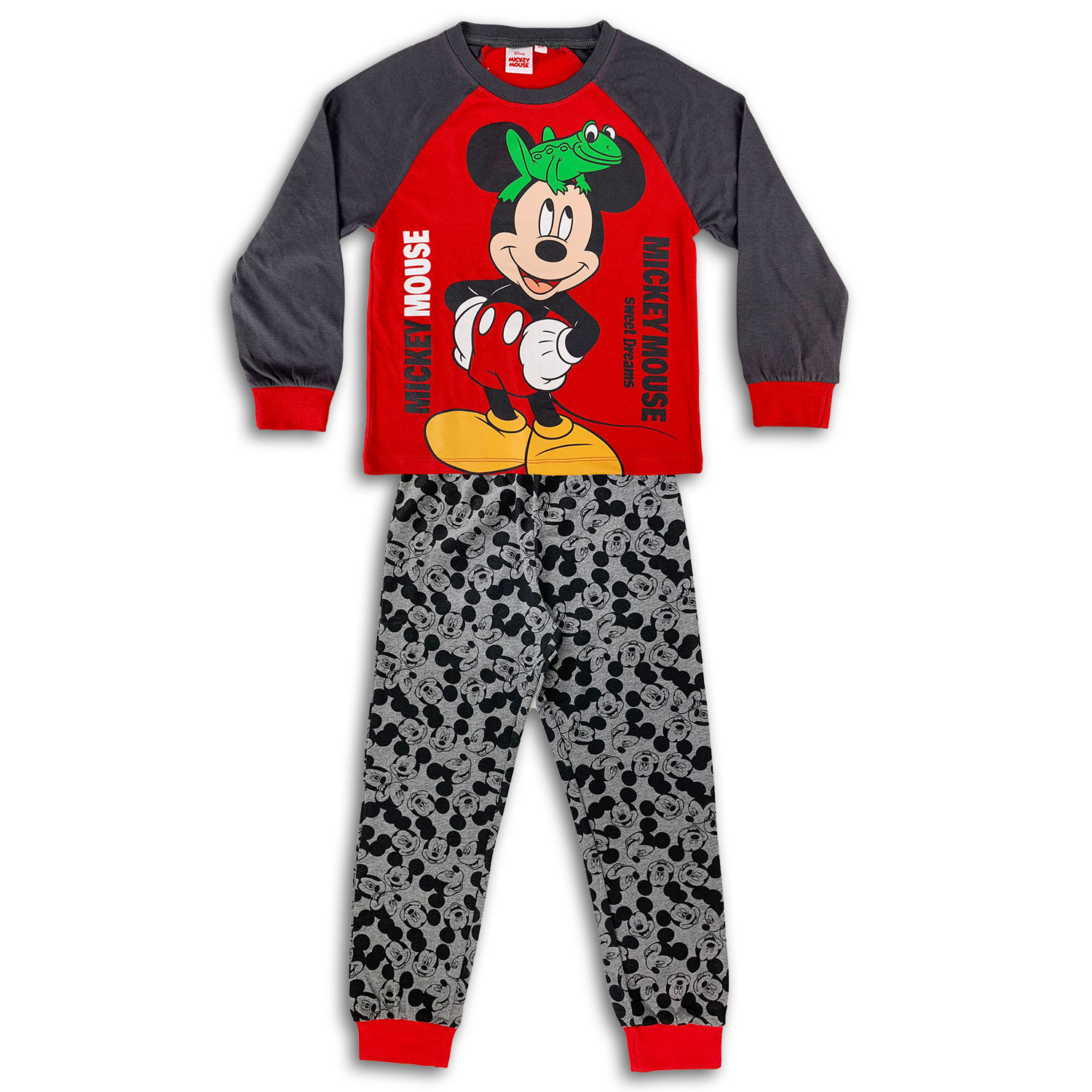 Disney Mickey Mouse Official Long Sleeve Cotton Baby Pyjamas 4589 - Picture 3 of 3