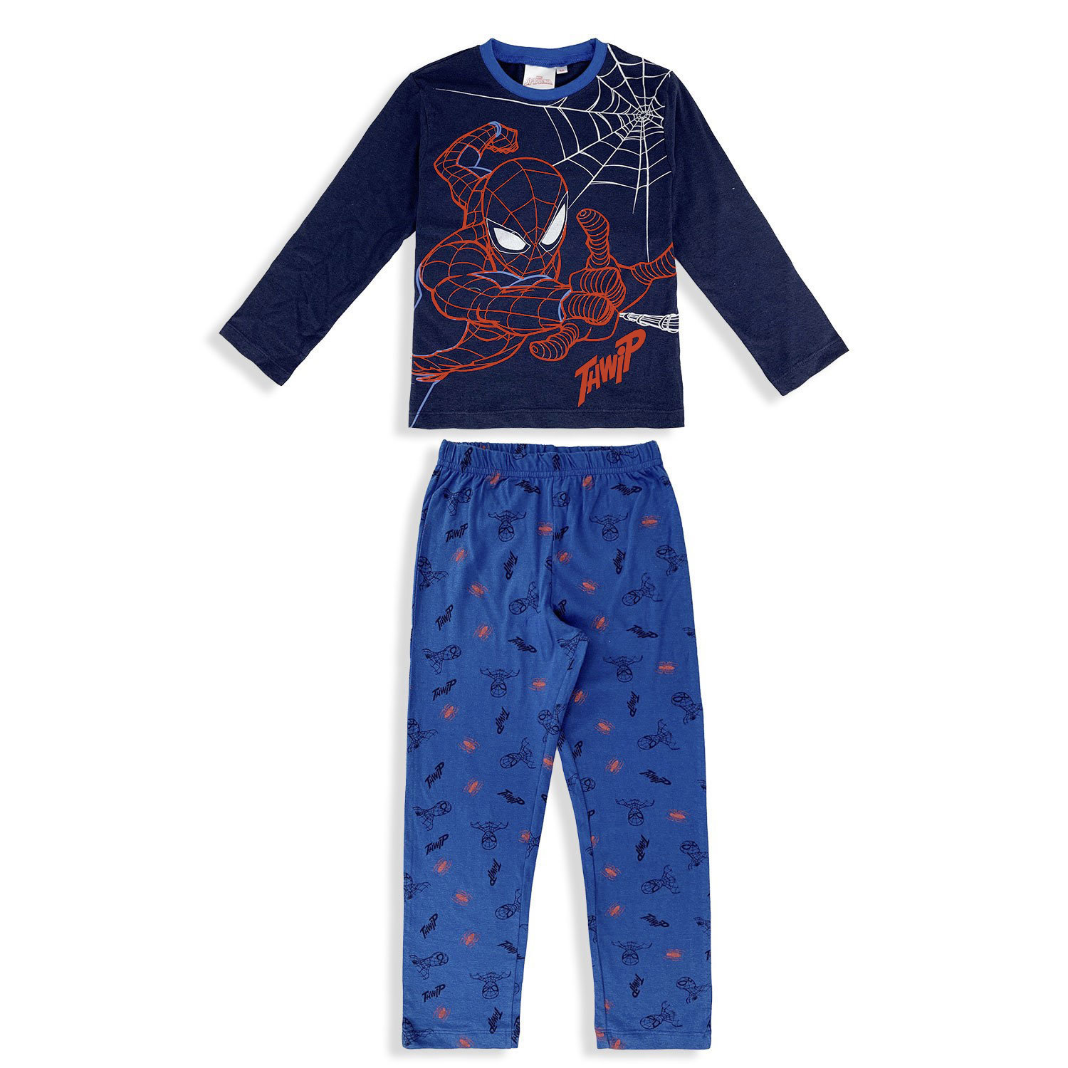 Marvel Spiderman Official Long Sleeve Cotton Kids Pyjamas 4708 - Picture 3 of 6