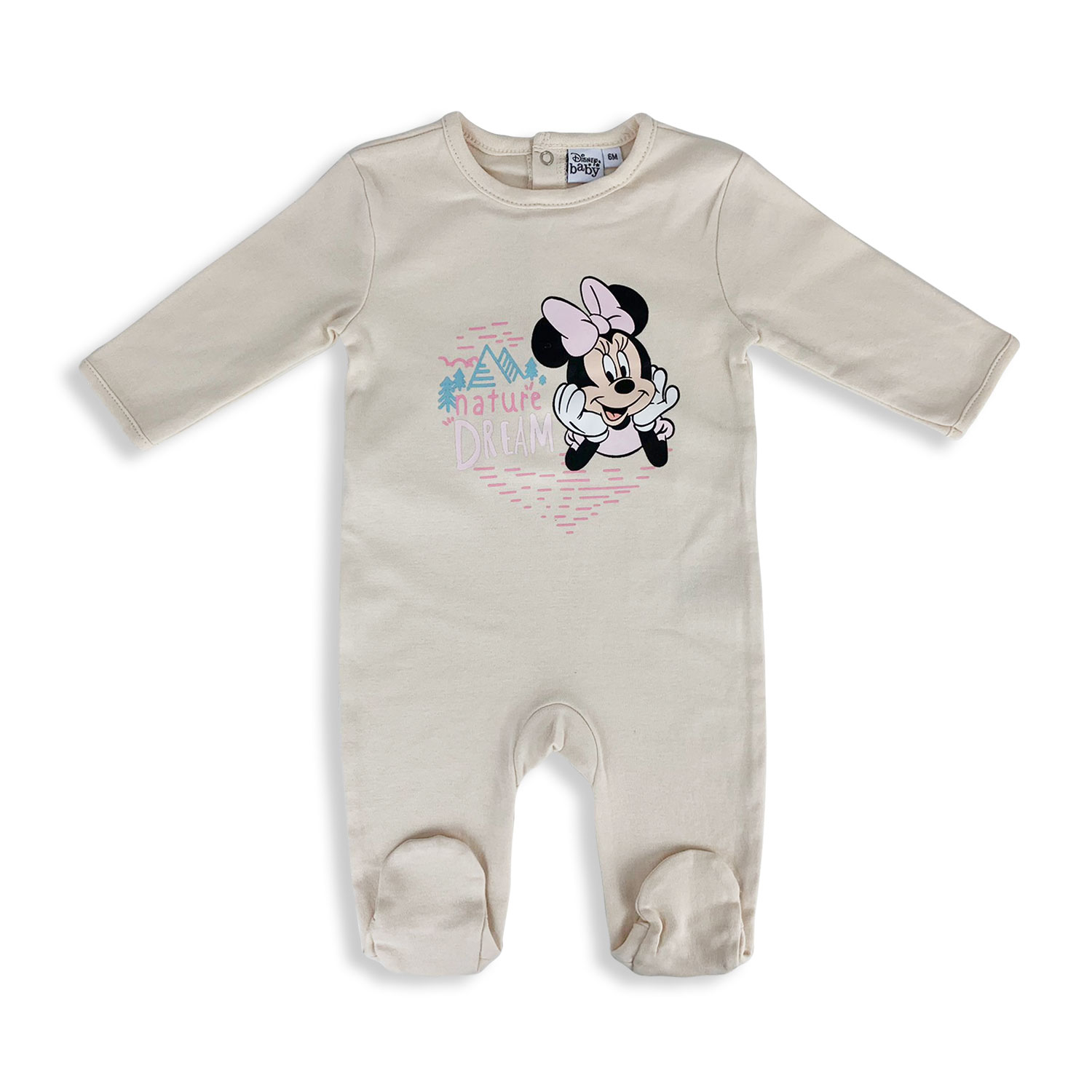 Tutina Disney Pagliaccetto neonato Minnie Mouse Pigiama in velluto bimba 4826 - Picture 3 of 6