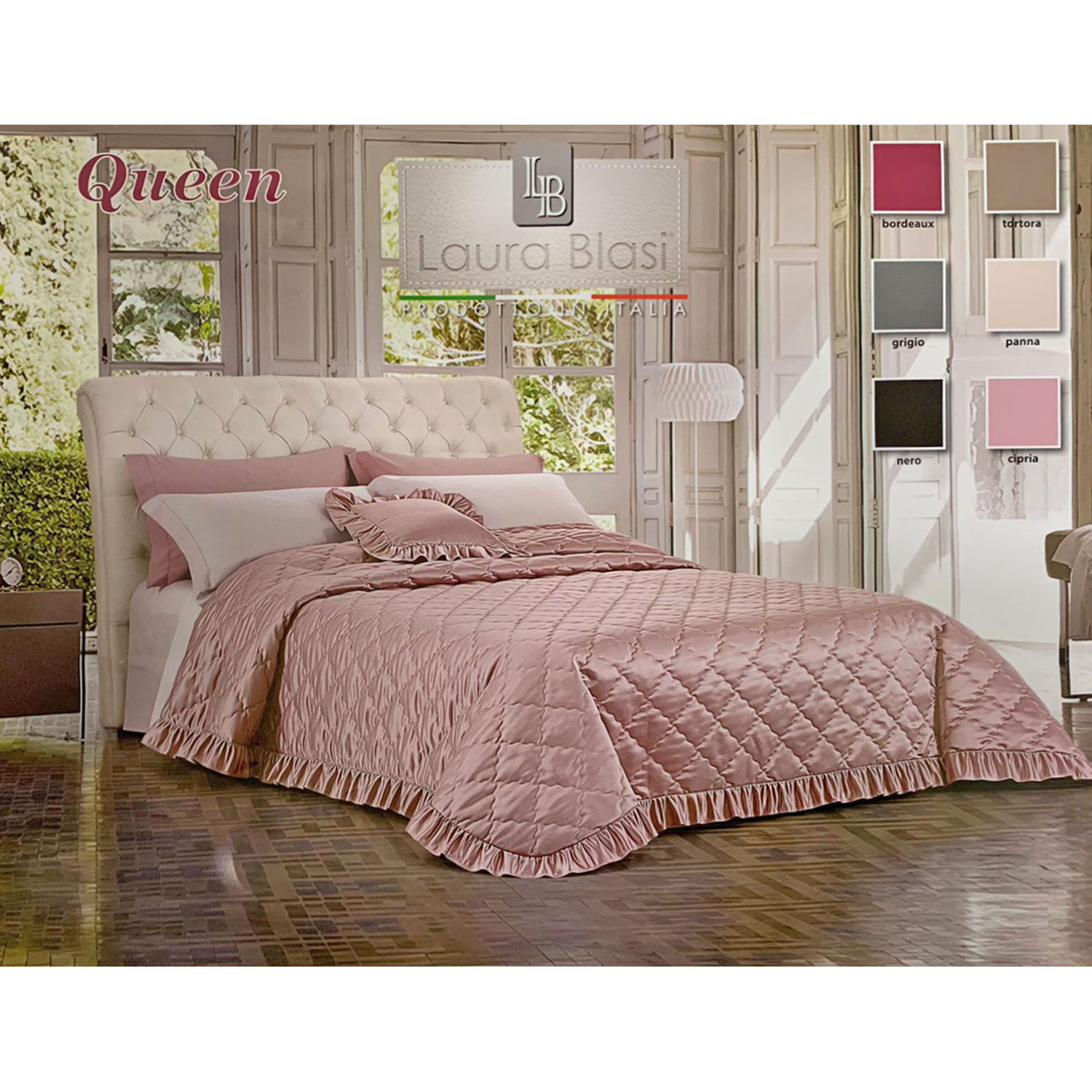 Frühlingssteppdecke Doppelbett Laura Blasi Satin Queen 4958 - Bild 4 von 12