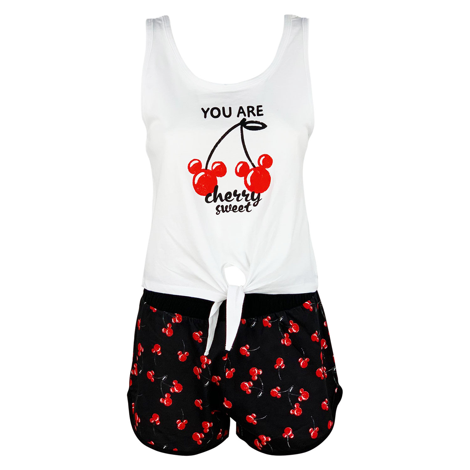 Pigiama corto donna Disney Mickey Mouse canotta e pantaloncino in cotone 4971 - Imagen 4 de 7