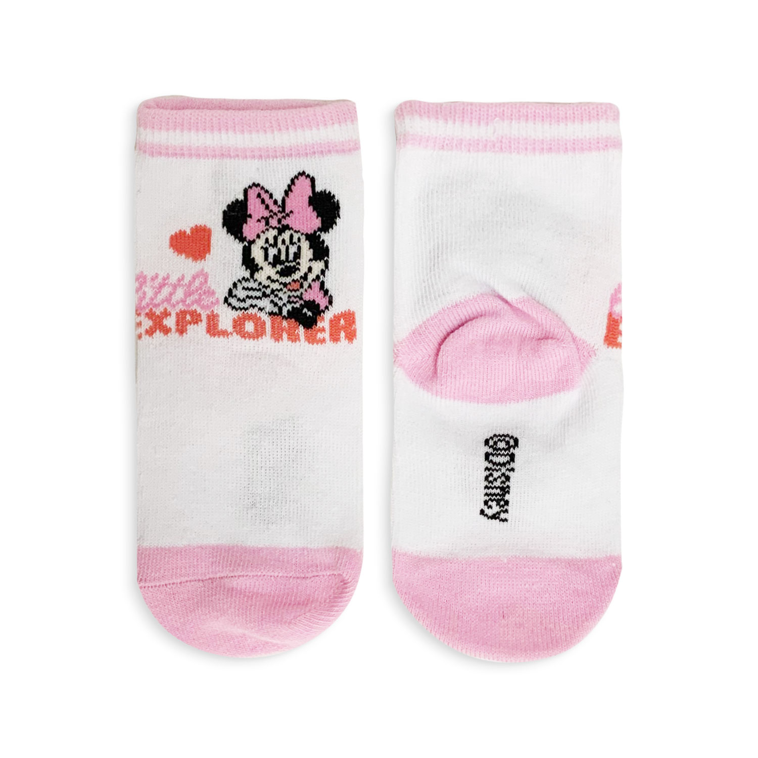 Disney Minnie Mouse 3 Pairs Baby Girl Cotton Yarn Short Socks 5196 - Picture 13 of 15