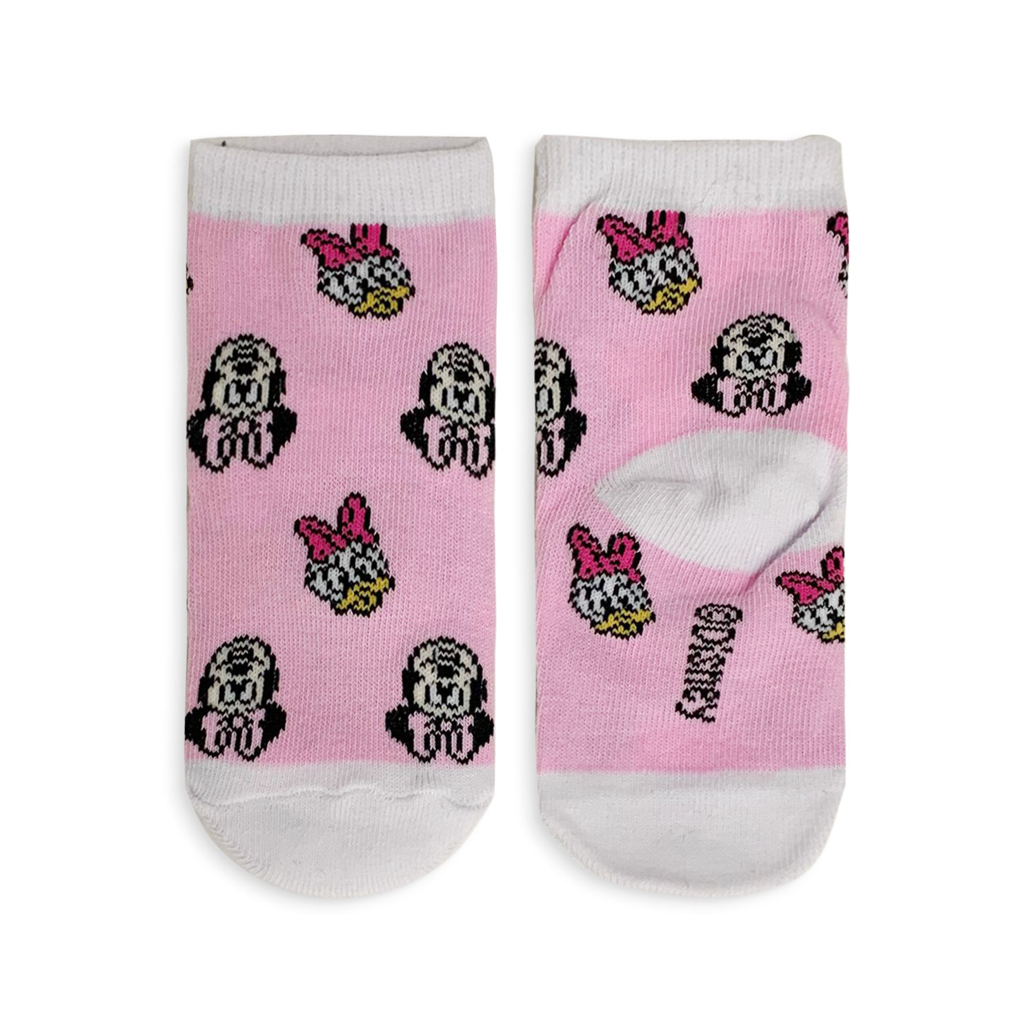 Disney Minnie Mouse 3 Pairs Baby Girl Cotton Yarn Short Socks 5196 - Picture 14 of 15