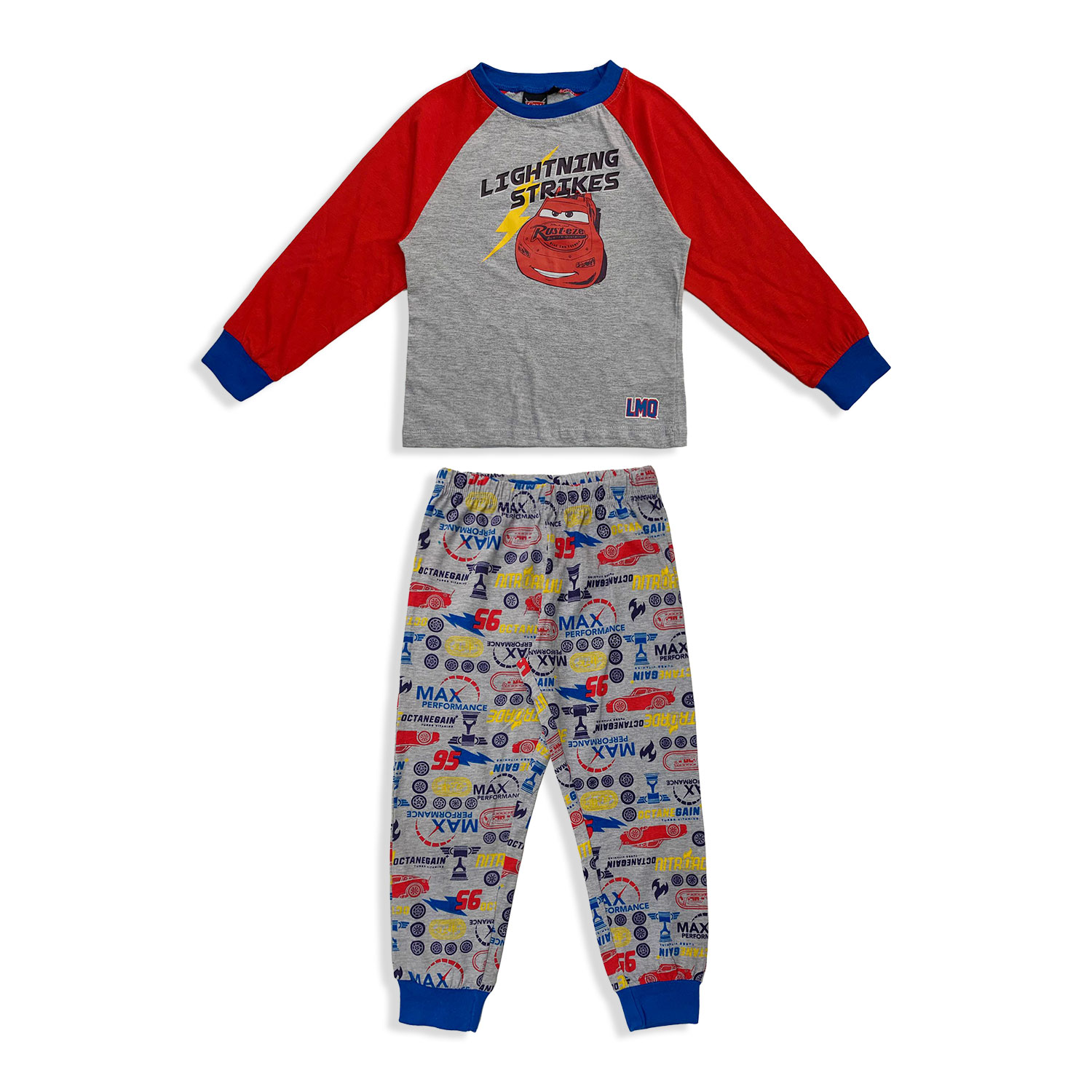 Disney Cars Official Lightning Long Sleeve Baby Cotton Pajamas 5536 - Picture 8 of 10