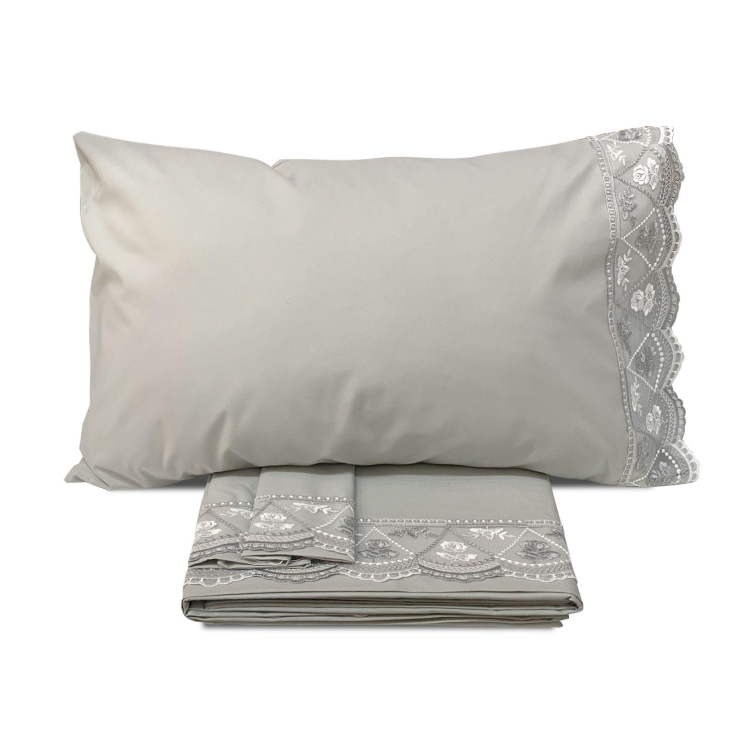 Completo lenzuola in cotone matrimoniale Renato Balestra 2 piazze Penelope 5551 - Imagen 3 de 10