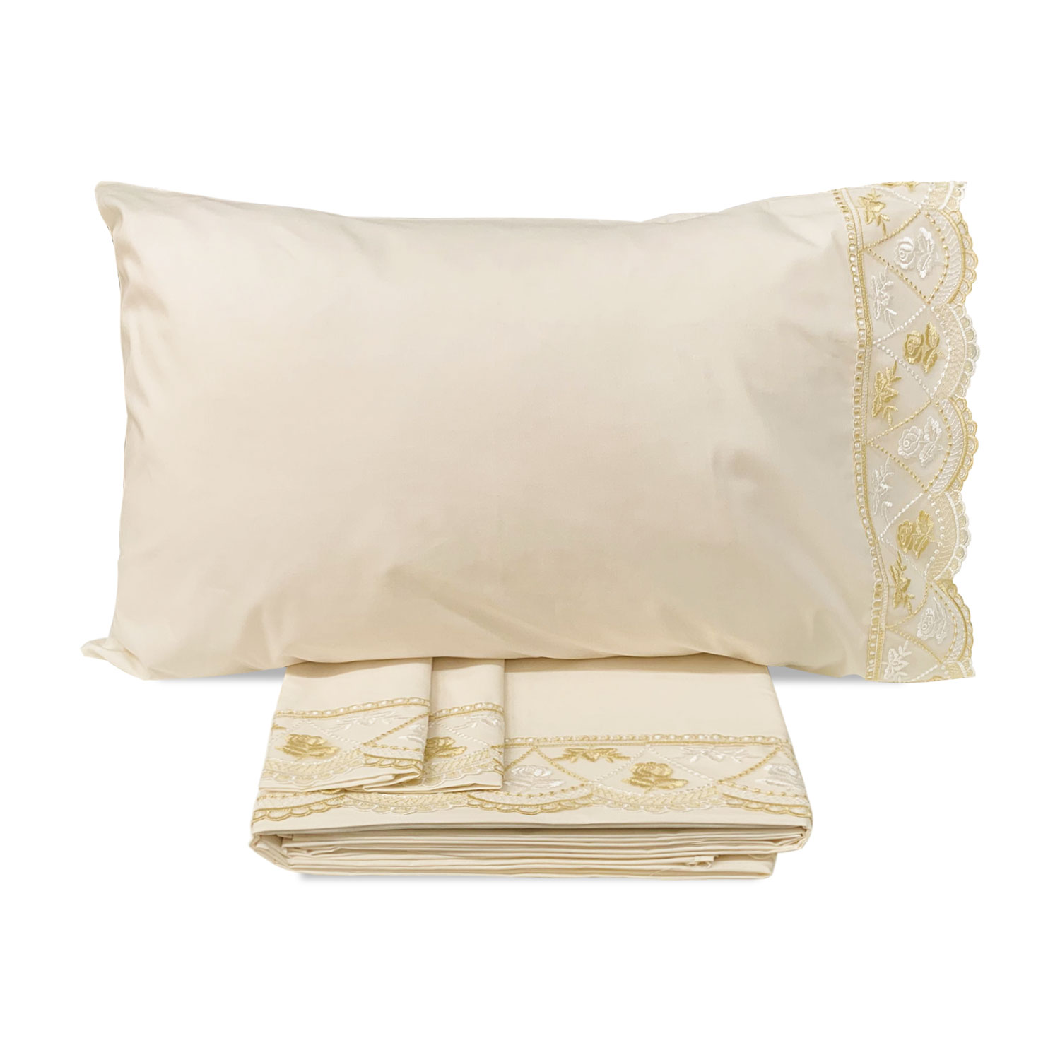 Completo lenzuola in cotone matrimoniale Renato Balestra 2 piazze Penelope 5551 - Imagen 5 de 10