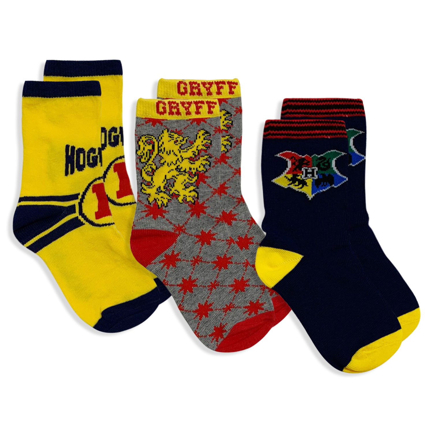 Harry Potter Kids Socks Set 3 Pairs Cotton Kids Socks 5678 - Picture 2 of 3