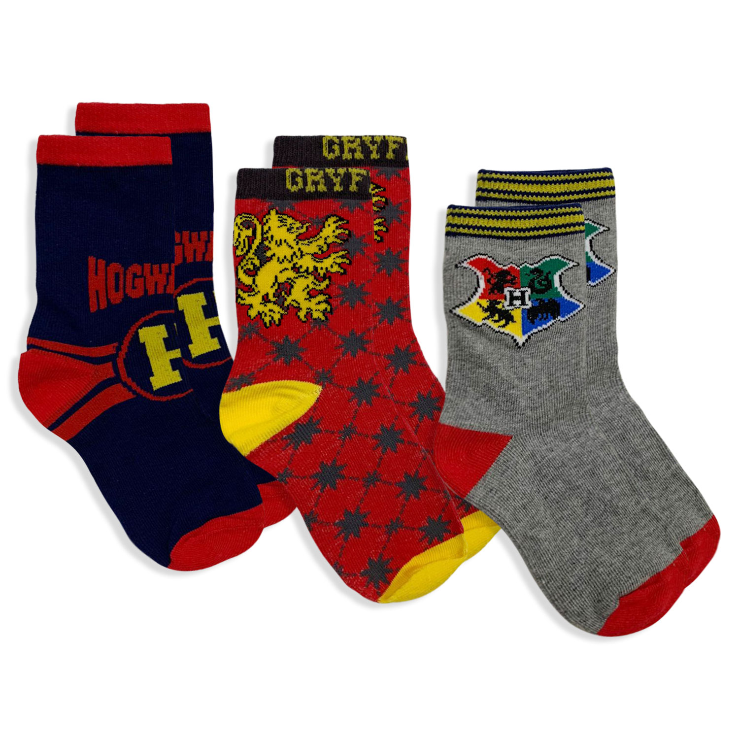 Harry Potter Kids Socks Set 3 Pairs Cotton Kids Socks 5678 - Picture 3 of 3