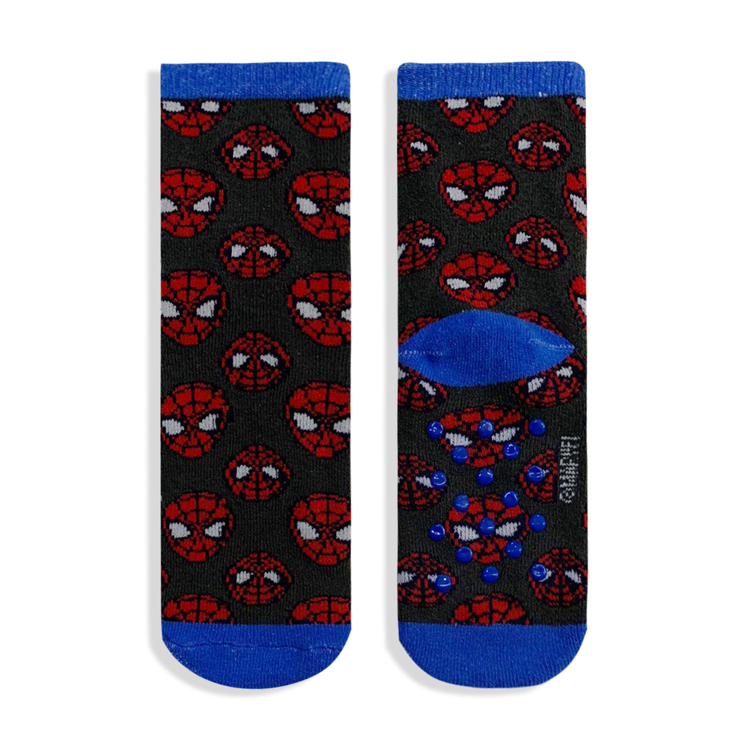 Marvel Spiderman Kids Cotton Non-Slip Socks 5687 - Picture 3 of 4