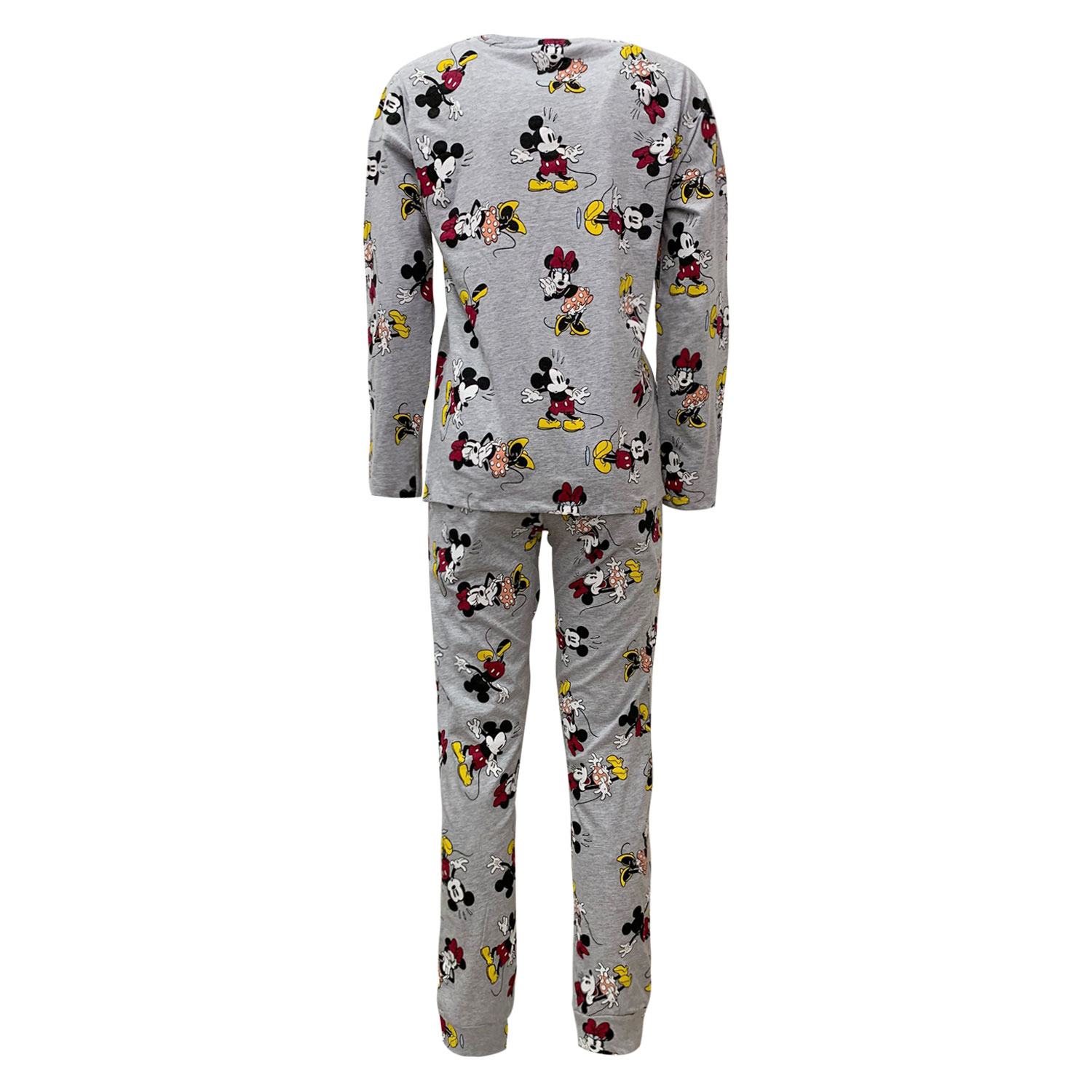 Pigiama lungo donna Disney Minnie Mouse maglia pantalone ragazza in cotone 5693 - Picture 7 of 7