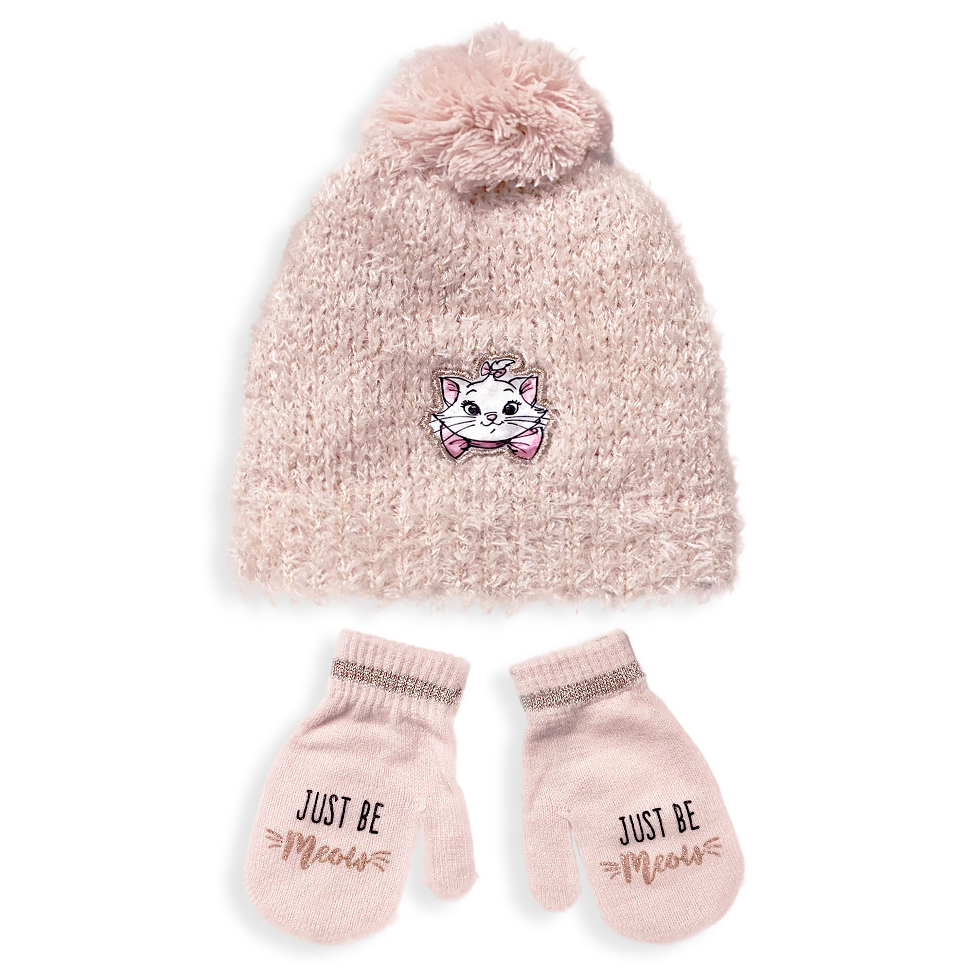Cappello e guanti Disney Marie Aristogatti invernale neonato bimba pon pon 5894 - Foto 3 di 3