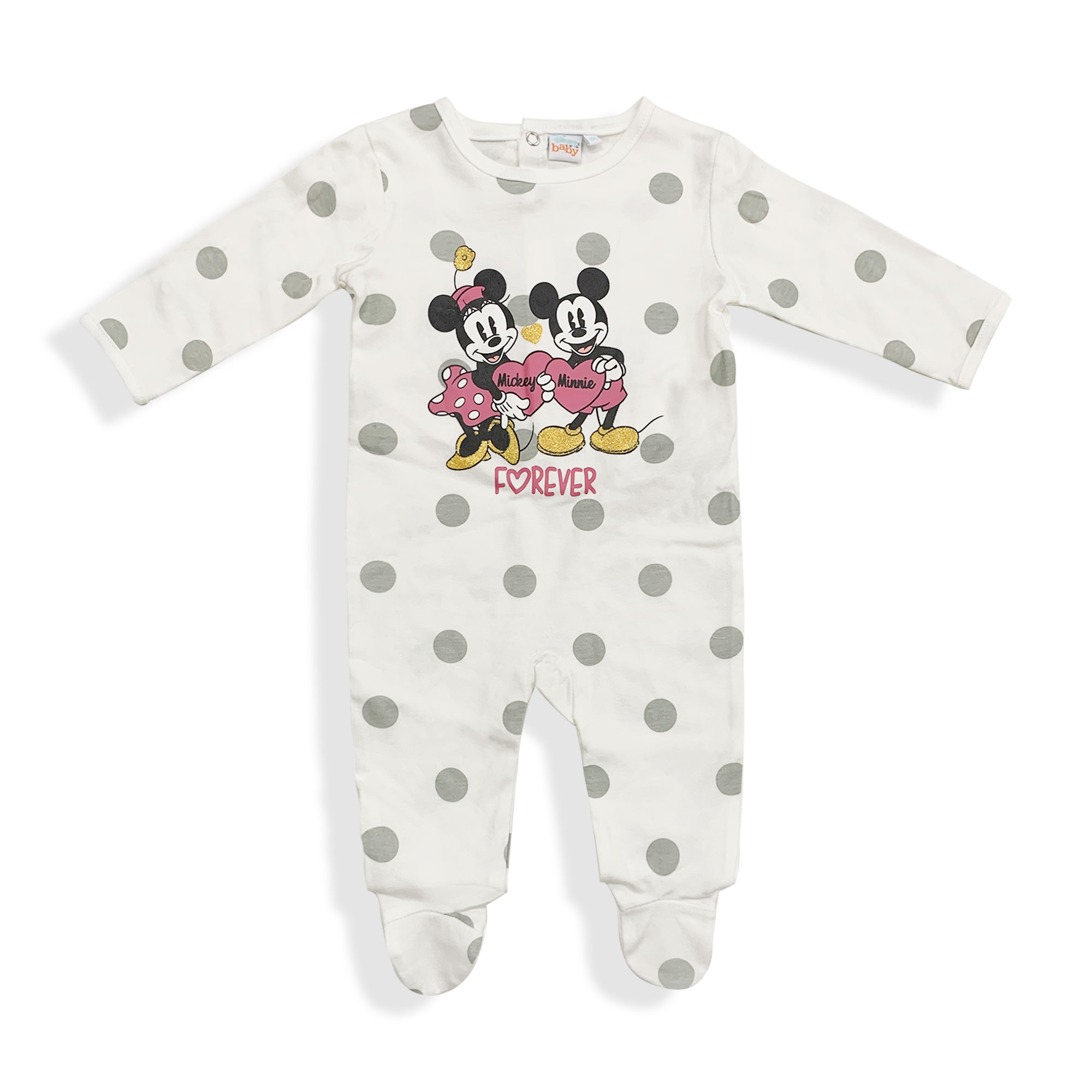Tutina Disney Pagliaccetto neonato Minnie Mouse Pigiama caldo