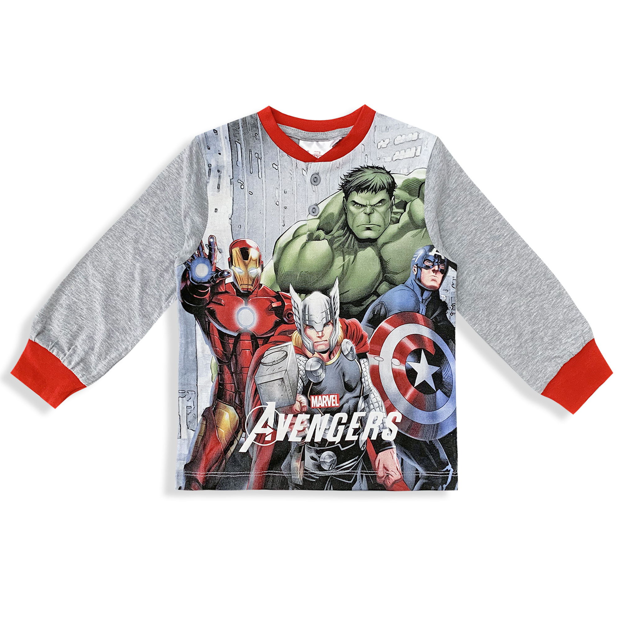 Marvel Avengers Kids Pajamas Cotton Jersey & Long Pants 6079 - Picture 4 of 15