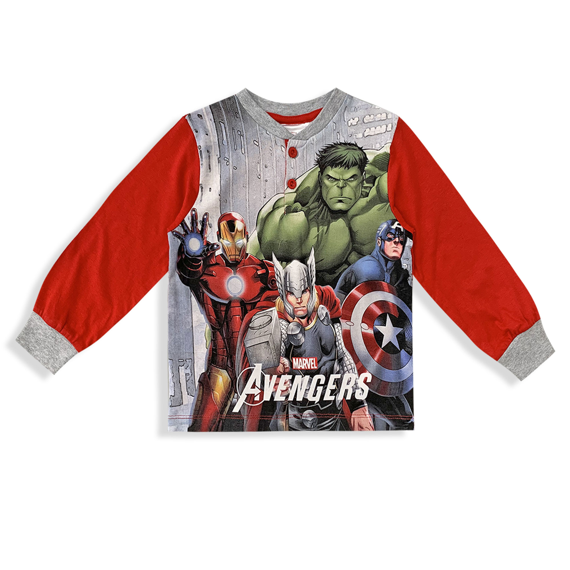 Marvel Avengers Kids Pajamas Cotton Jersey & Long Pants 6079 - Picture 11 of 15