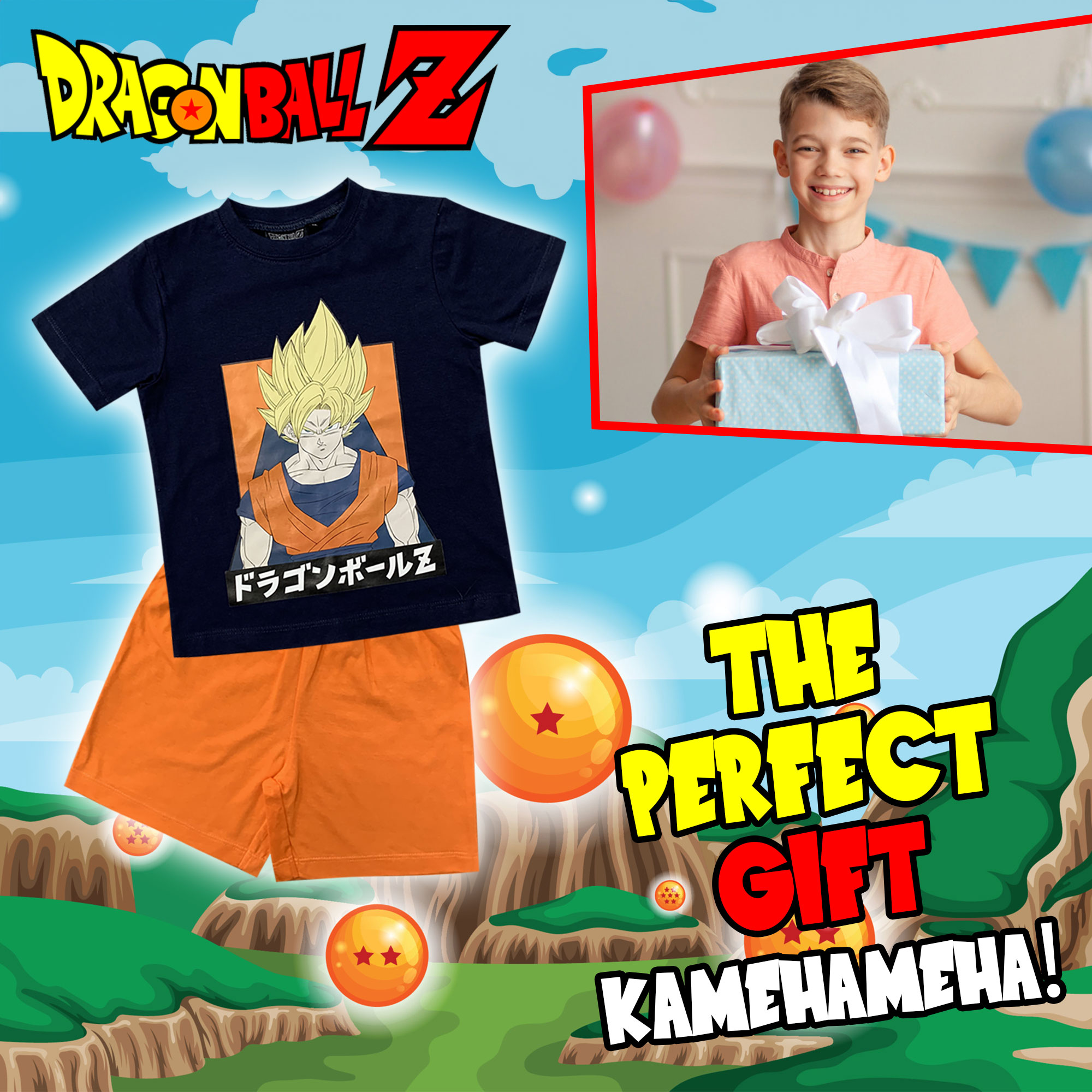 Dragon Ball Z Kids Summer Knit Pajamas & Shorts Cotton 6172 - Picture 11 of 19