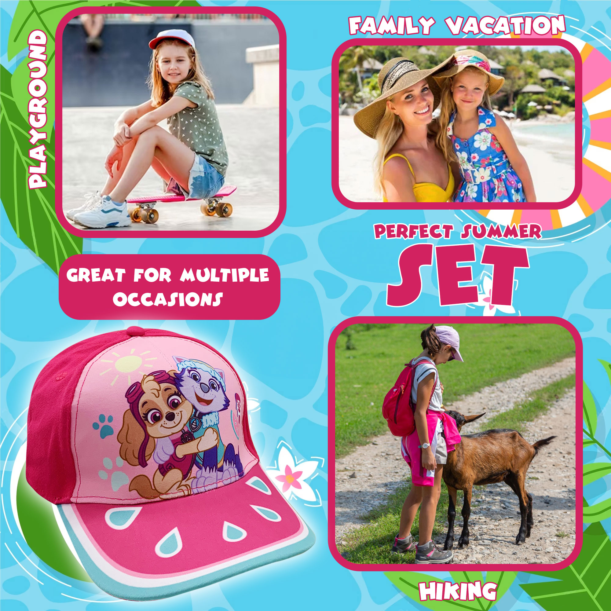 Cappellino per bambina Nickelodeon Paw Patrol berretto baseball bimba 6175 - Picture 17 of 24